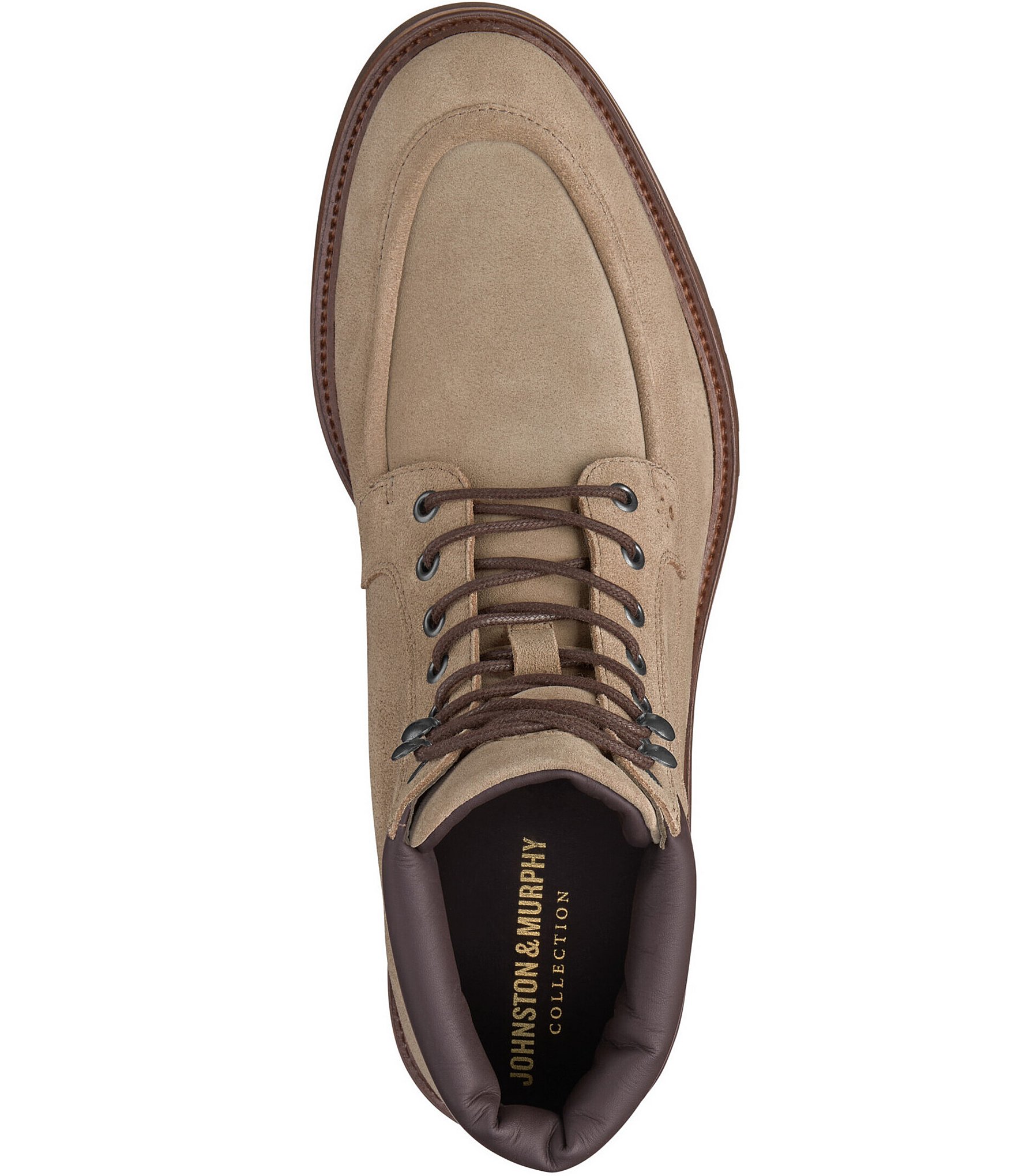 Johnston & Murphy Collection Men's Hartford Moc Toe Lace-Up Boots