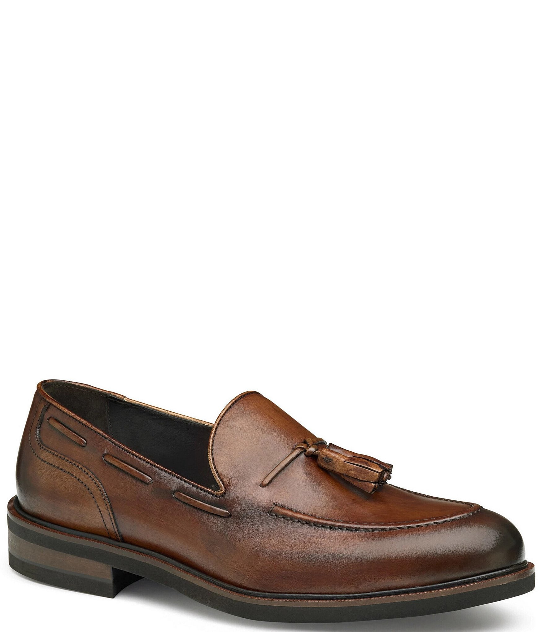 Johnston & Murphy Collection Men's Hartley Calfskin Tassel Loafers ...