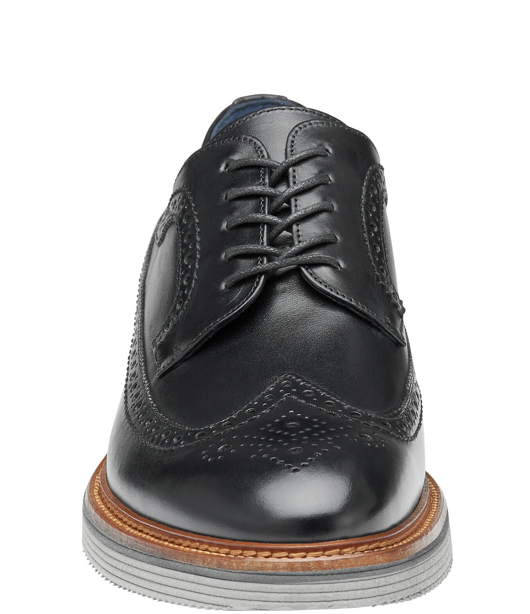 Johnston & Murphy Collection Men's Jenson Calfskin Wingtip Oxfords