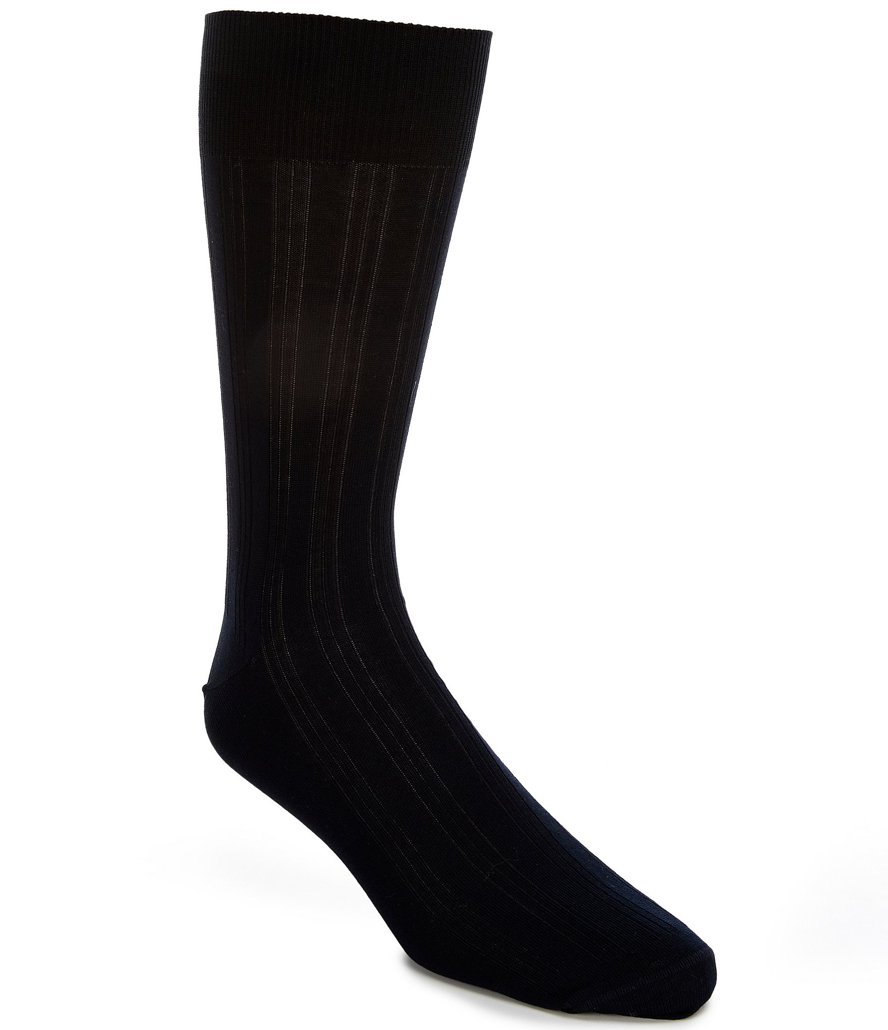 Johnston & Murphy Cotton-Blend Ribbed Dress Socks | Dillard's