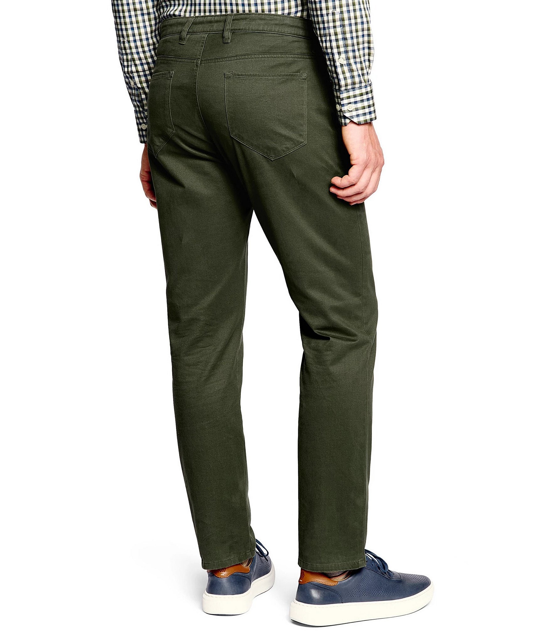 Johnston & Murphy Five-Pocket Straight Fit Stretch Pants