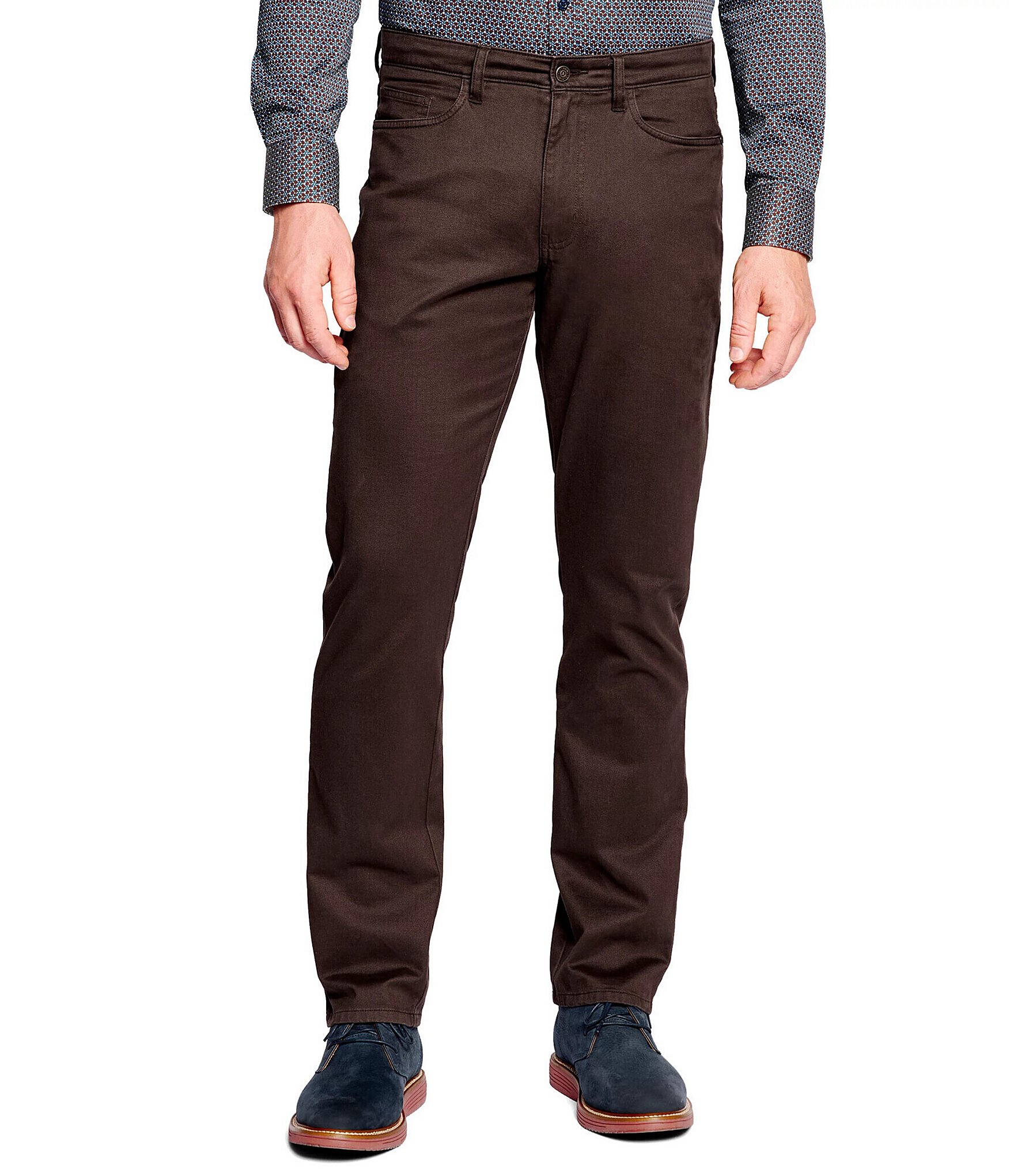 Johnston & Murphy Five-Pocket Straight Fit Stretch Pants