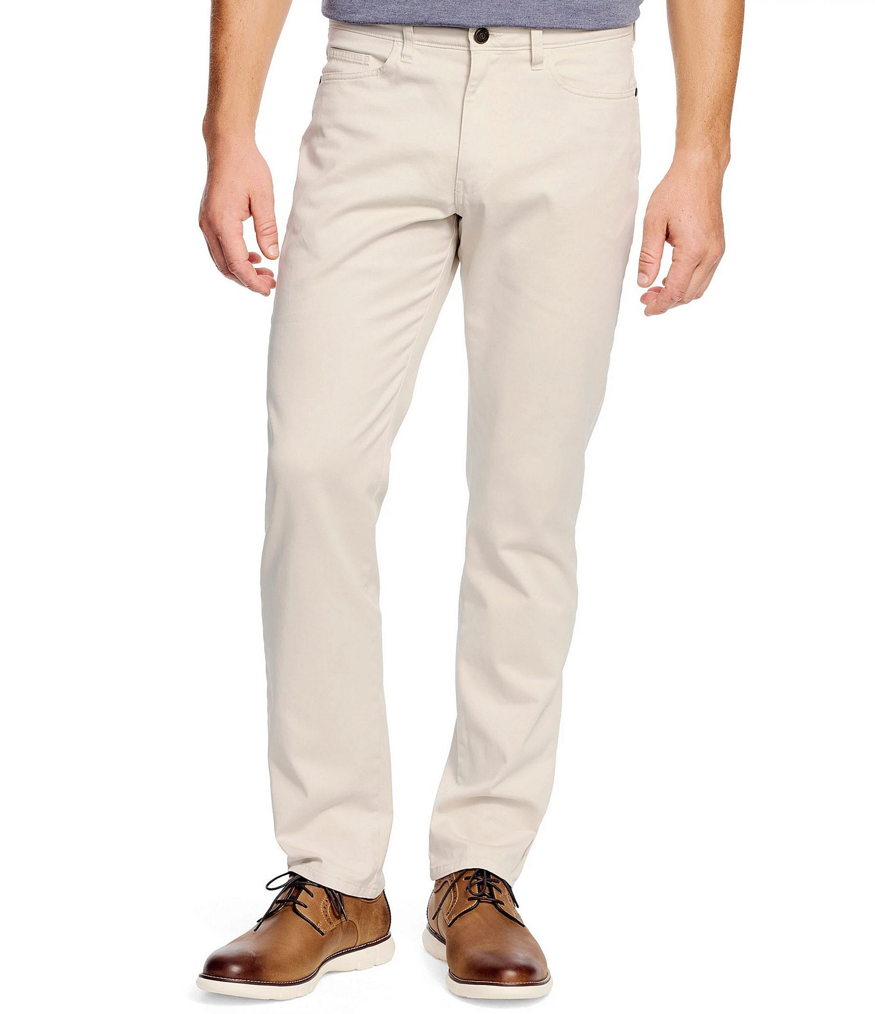 Johnston & Murphy Five-Pocket Straight Fit Stretch Pants