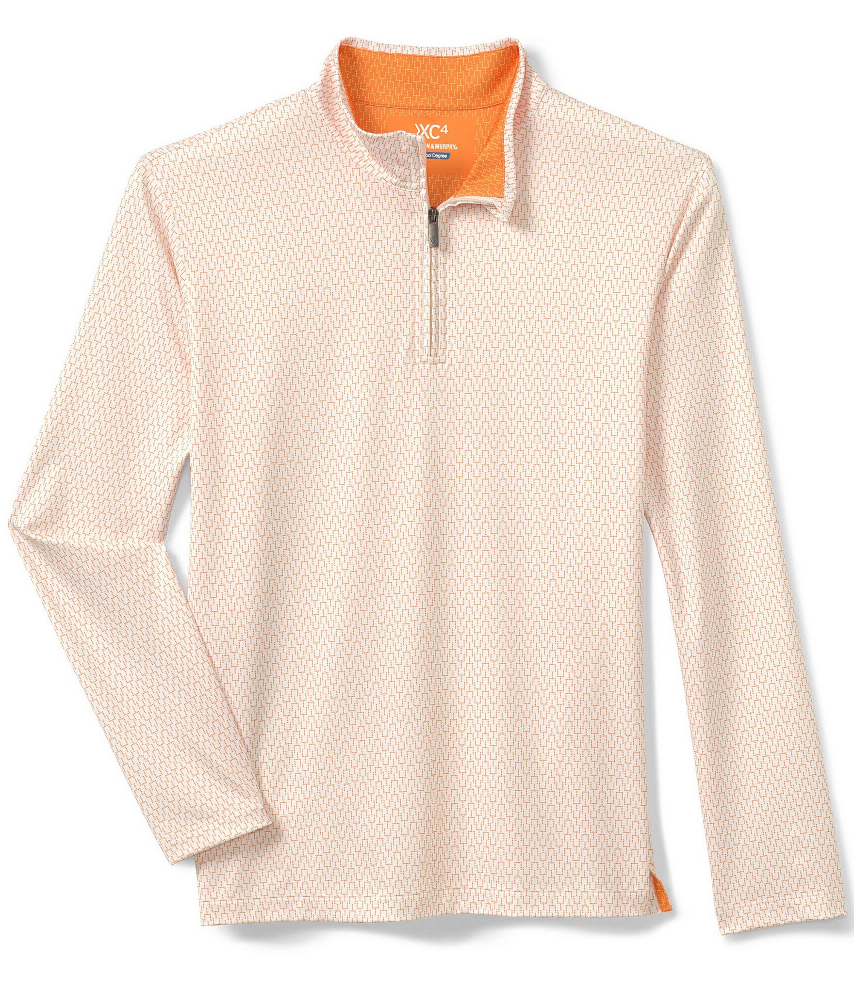 Johnston & Murphy Gameday XC4 Goal Post Print Quarter-Zip Pullover