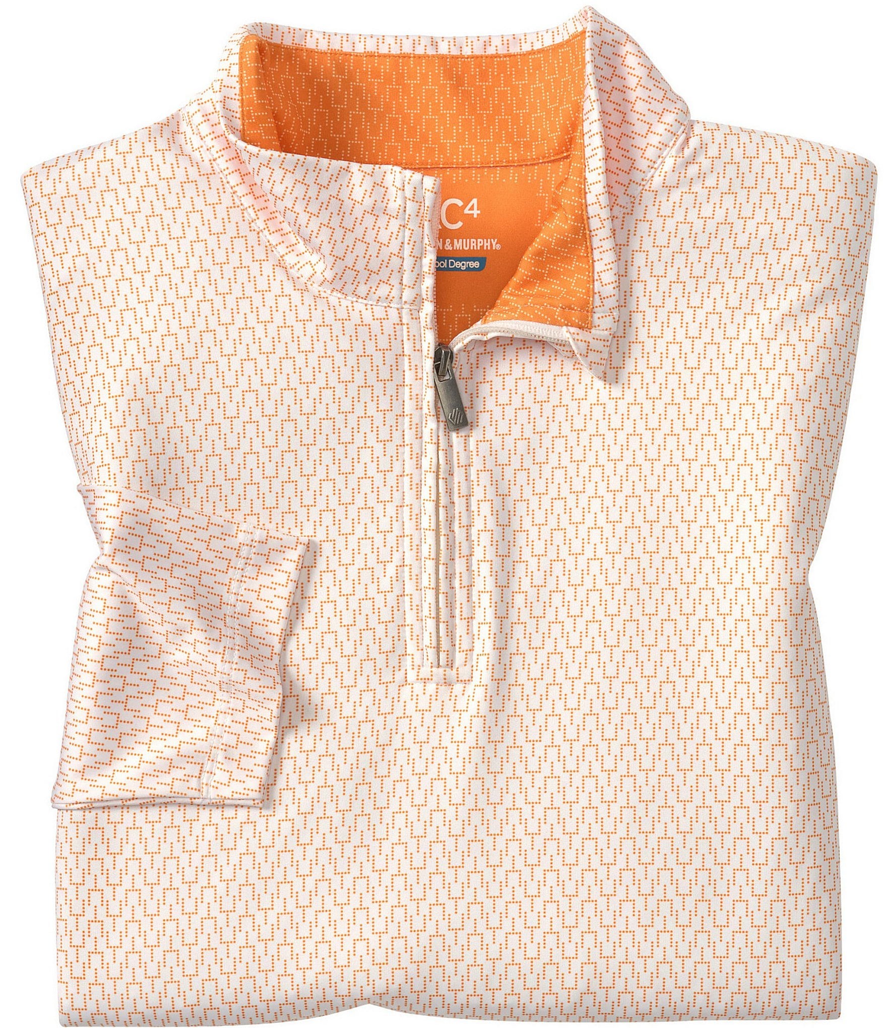 Johnston & Murphy Gameday XC4 Goal Post Print Quarter-Zip Pullover