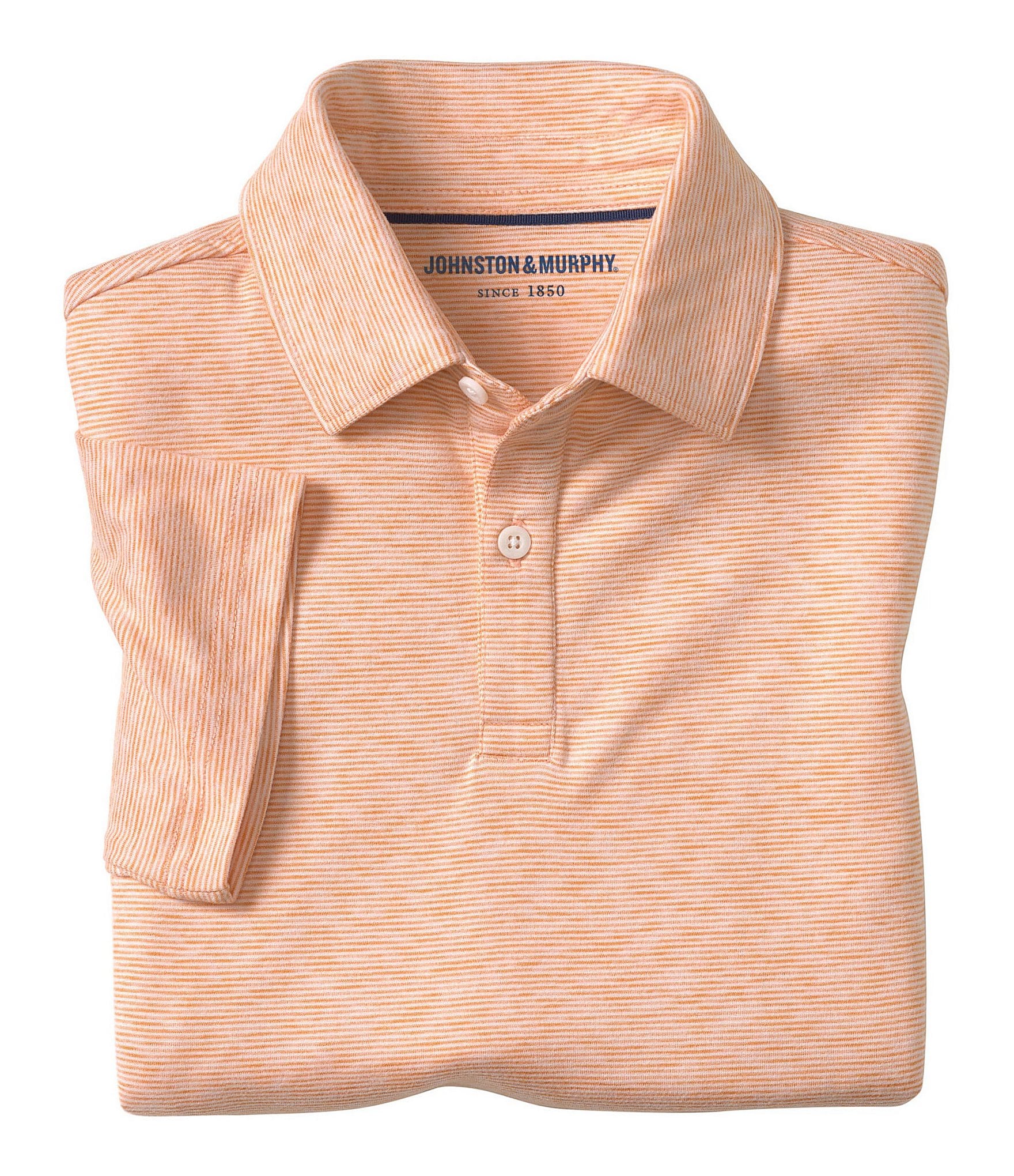 Johnston & Murphy Little/Big Boys 4-16 Short Sleeve Micro Stripe Polo Shirt