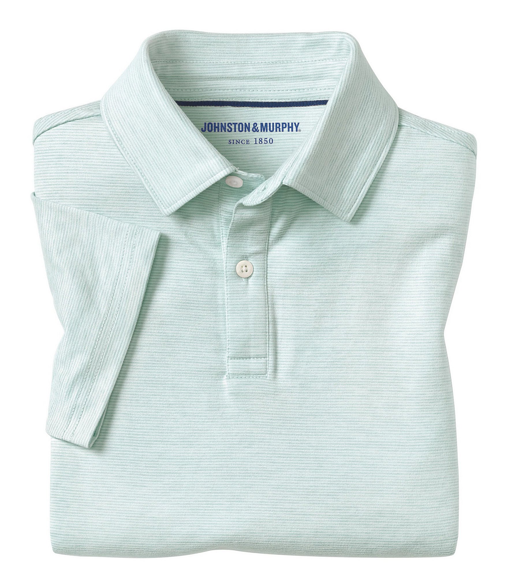 Johnston & Murphy Little/Big Boys 4-16 Short Sleeve Micro Stripe Polo Shirt