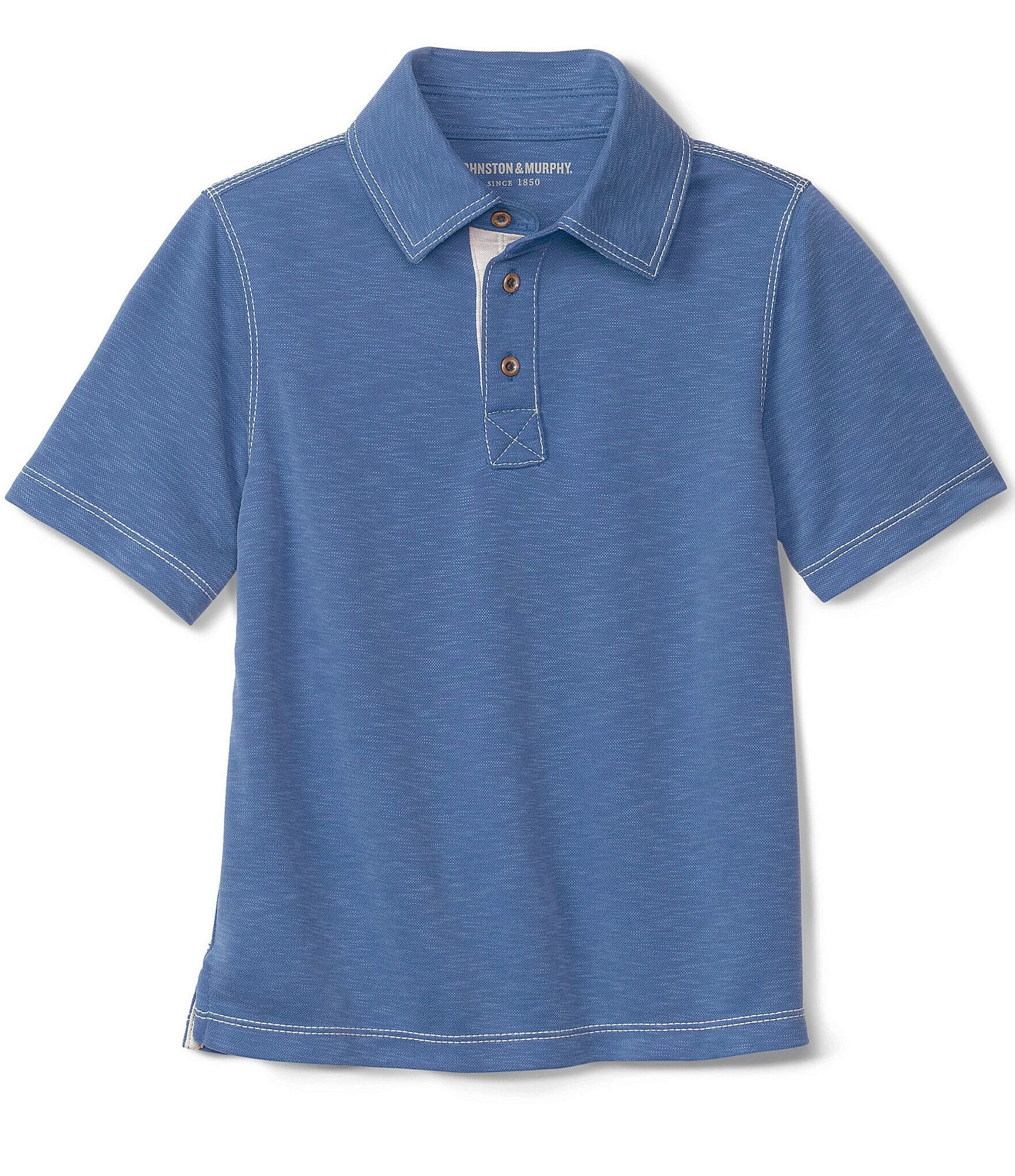 Johnston & Murphy Little/Big Boys 4-16 Vintage Style Polo Shirt