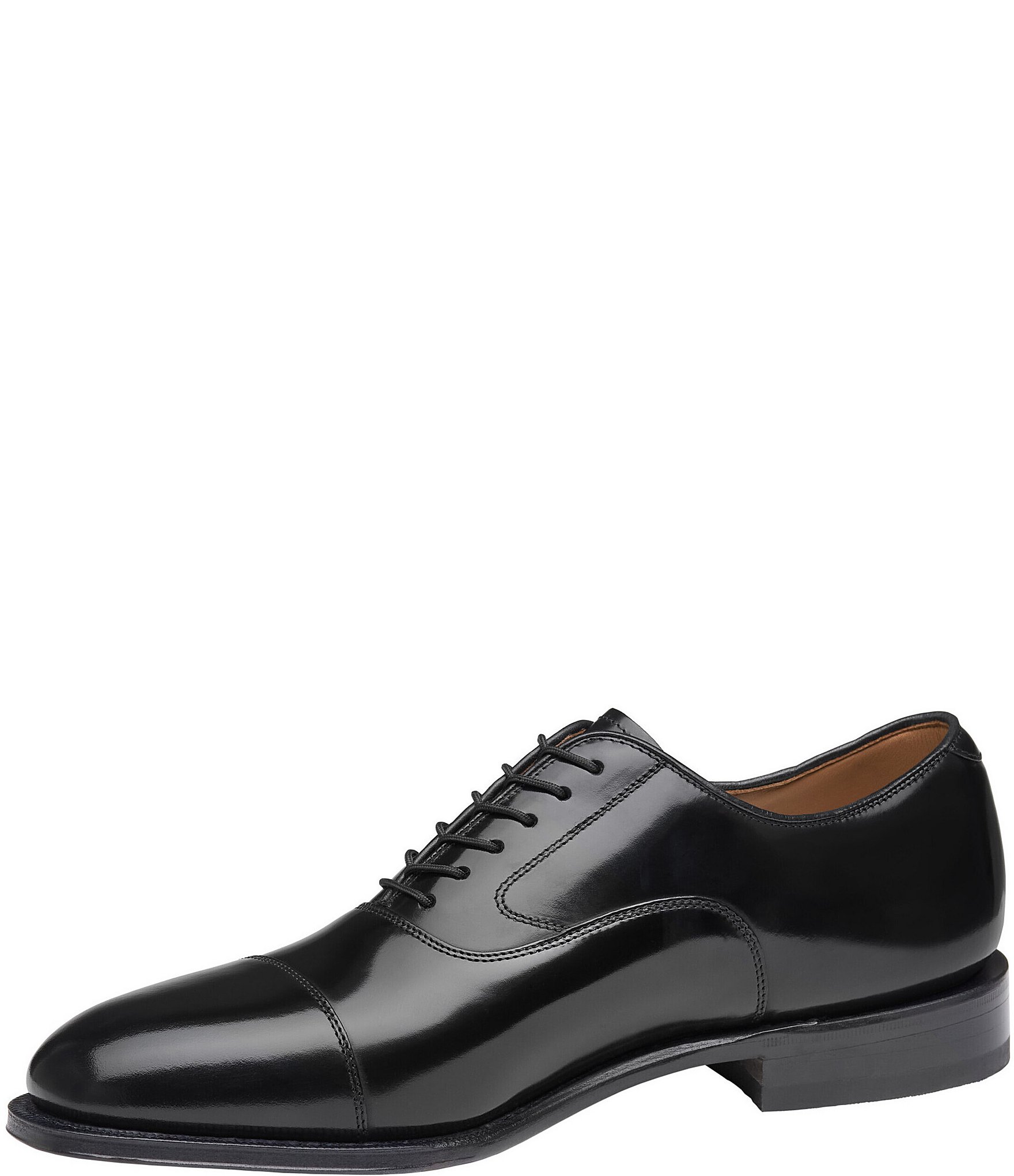 Johnston & Murphy Passport Collection Melton Leather Cap-Toe Oxfords