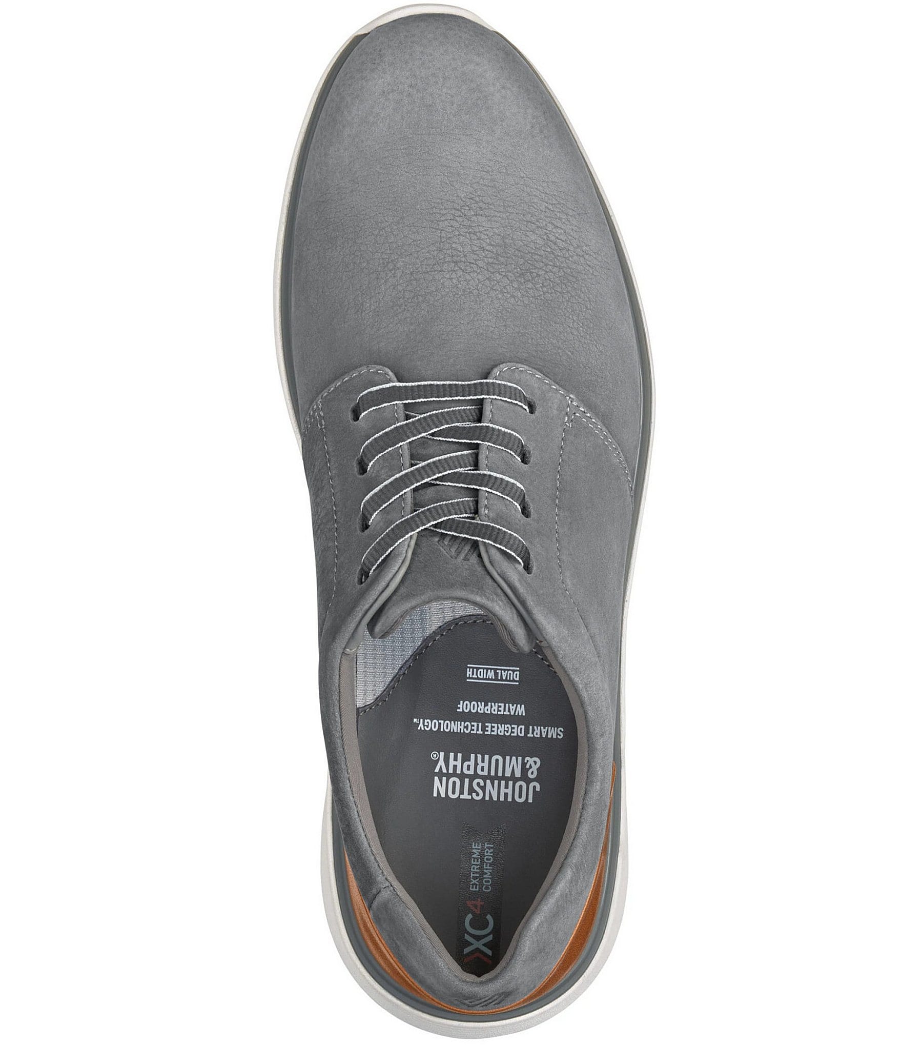 Johnston & Murphy Men's XC4 Prentiss 2.0 Waterproof Nubuck Plain Toe Sneakers