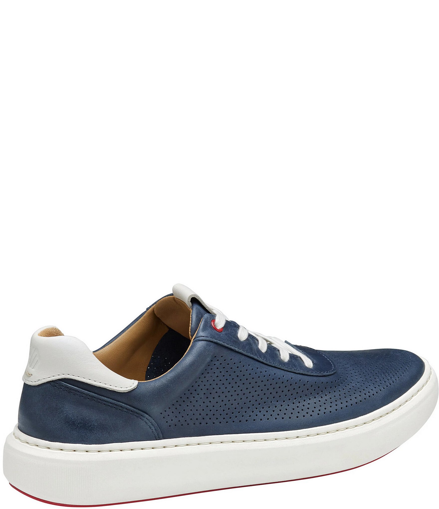 Johnston & Murphy Men's Anders Perforated Leather U-Throat Sneakers