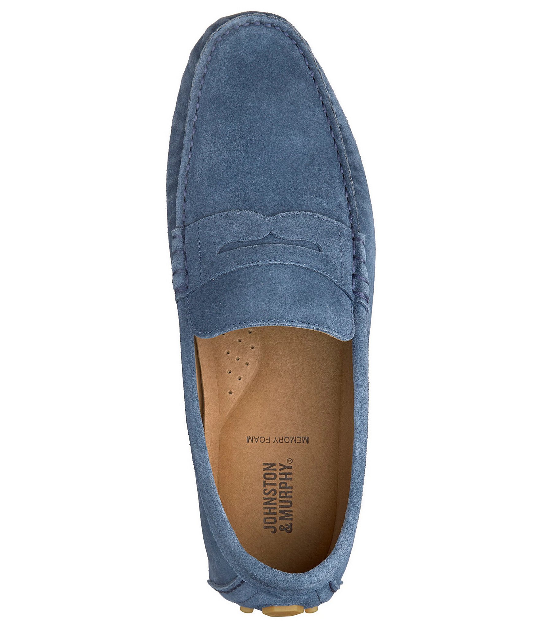 Johnston & Murphy Men's Athens Suede Penny Drivers