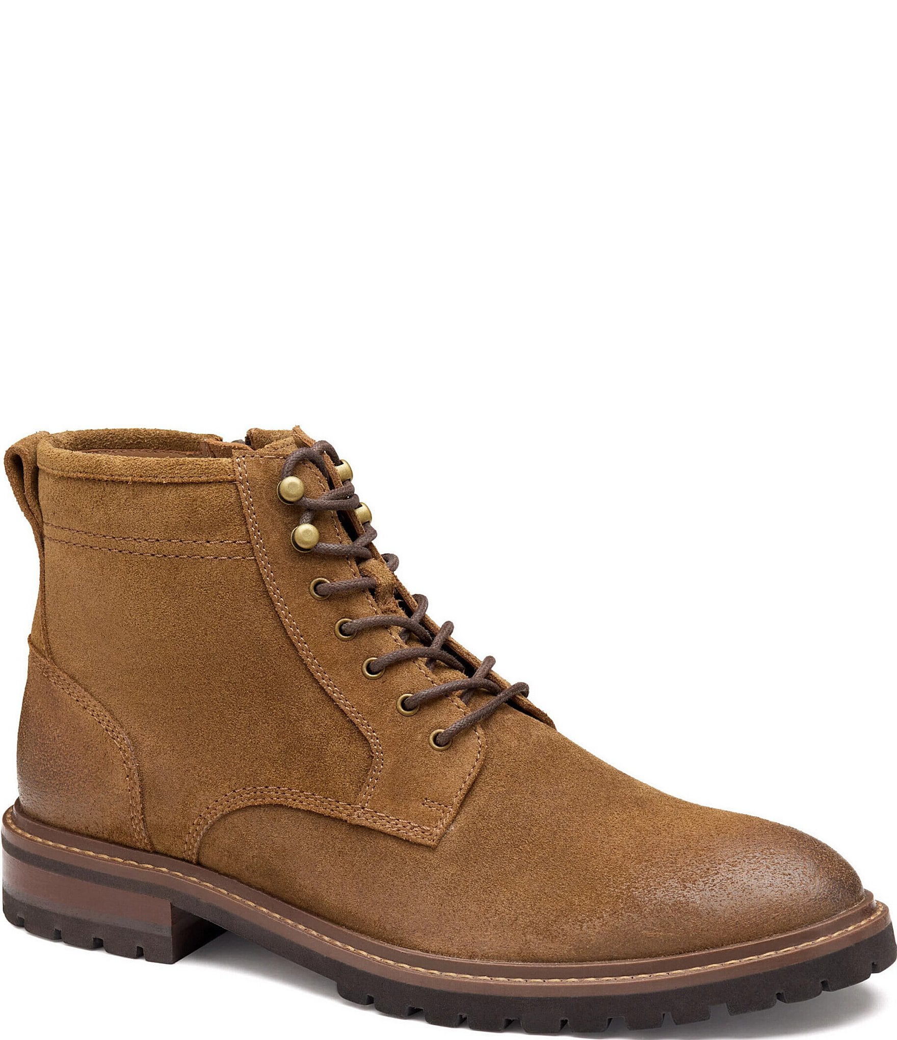 Johnston & Murphy Men's Barret Suede Plain Toe Boots