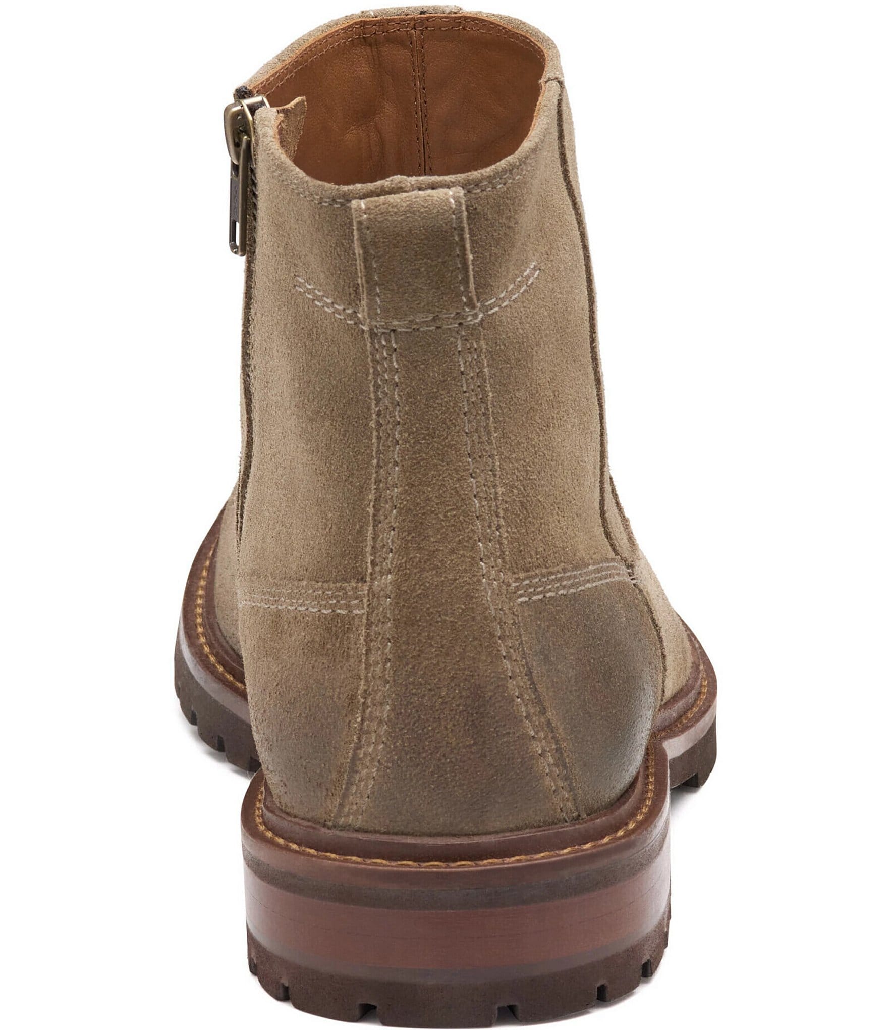 Johnston & Murphy Mens Barrett Suede Zip Boots