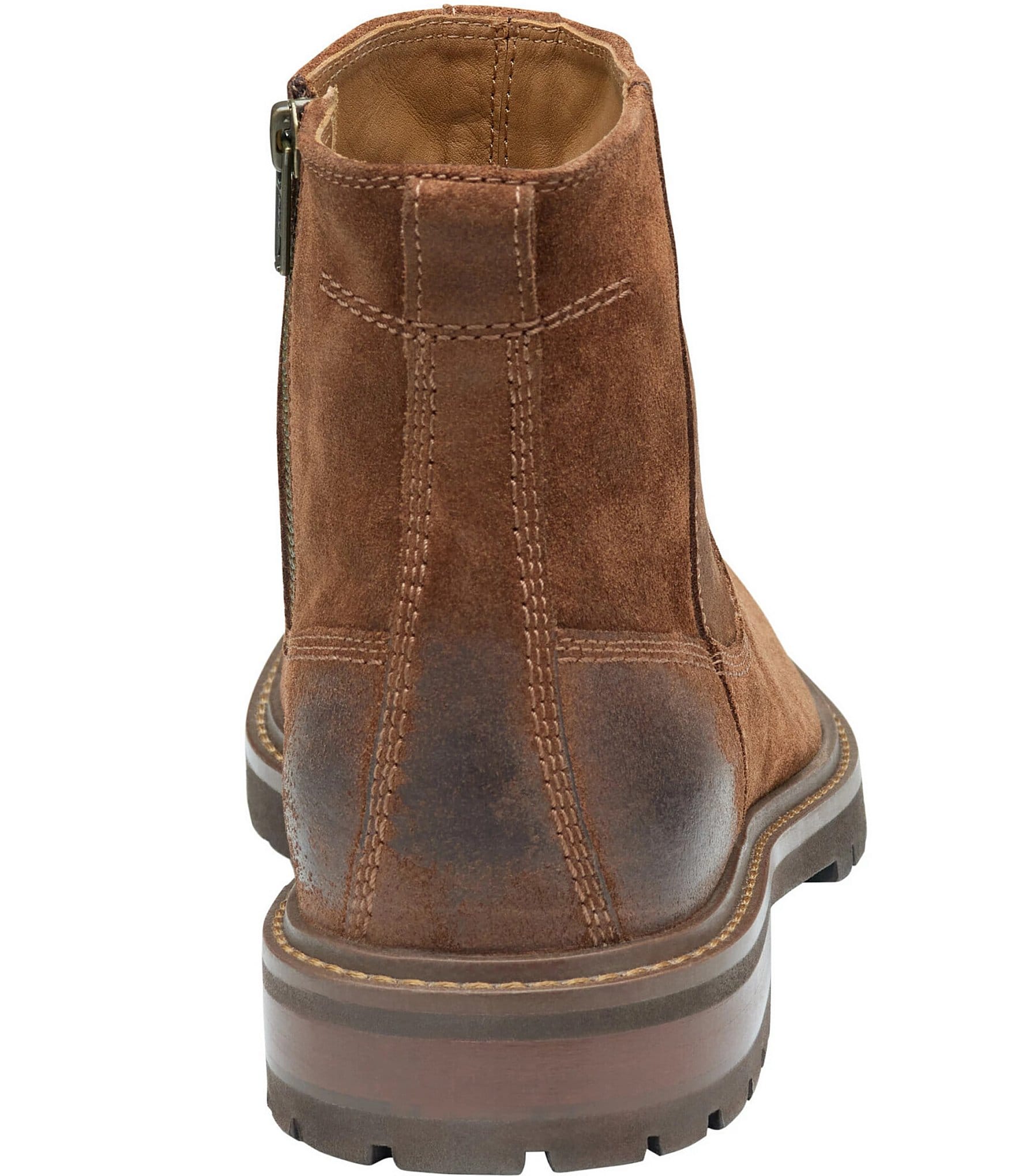 Johnston & Murphy Men's Barrett Suede Zip Boots