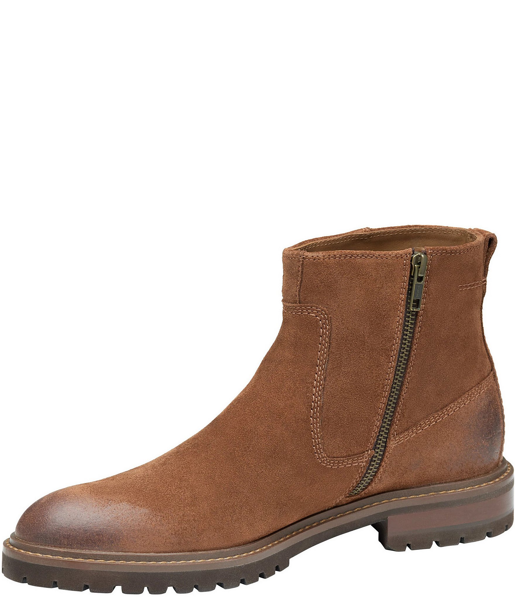 Johnston & Murphy Men's Barrett Suede Zip Boots