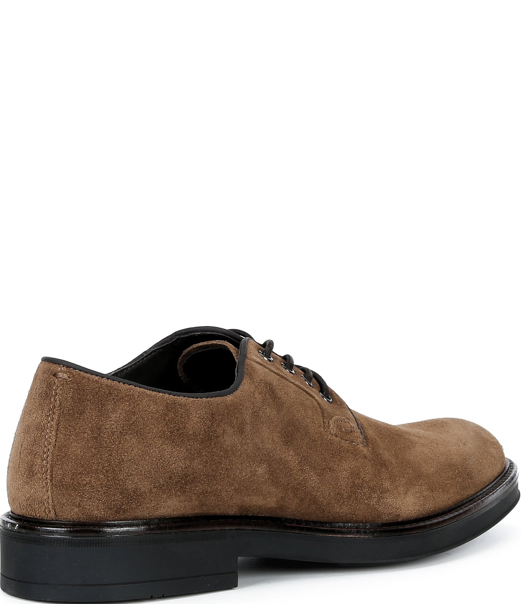 Johnston & Murphy Men's Brady Plain Toe Suede Oxfords