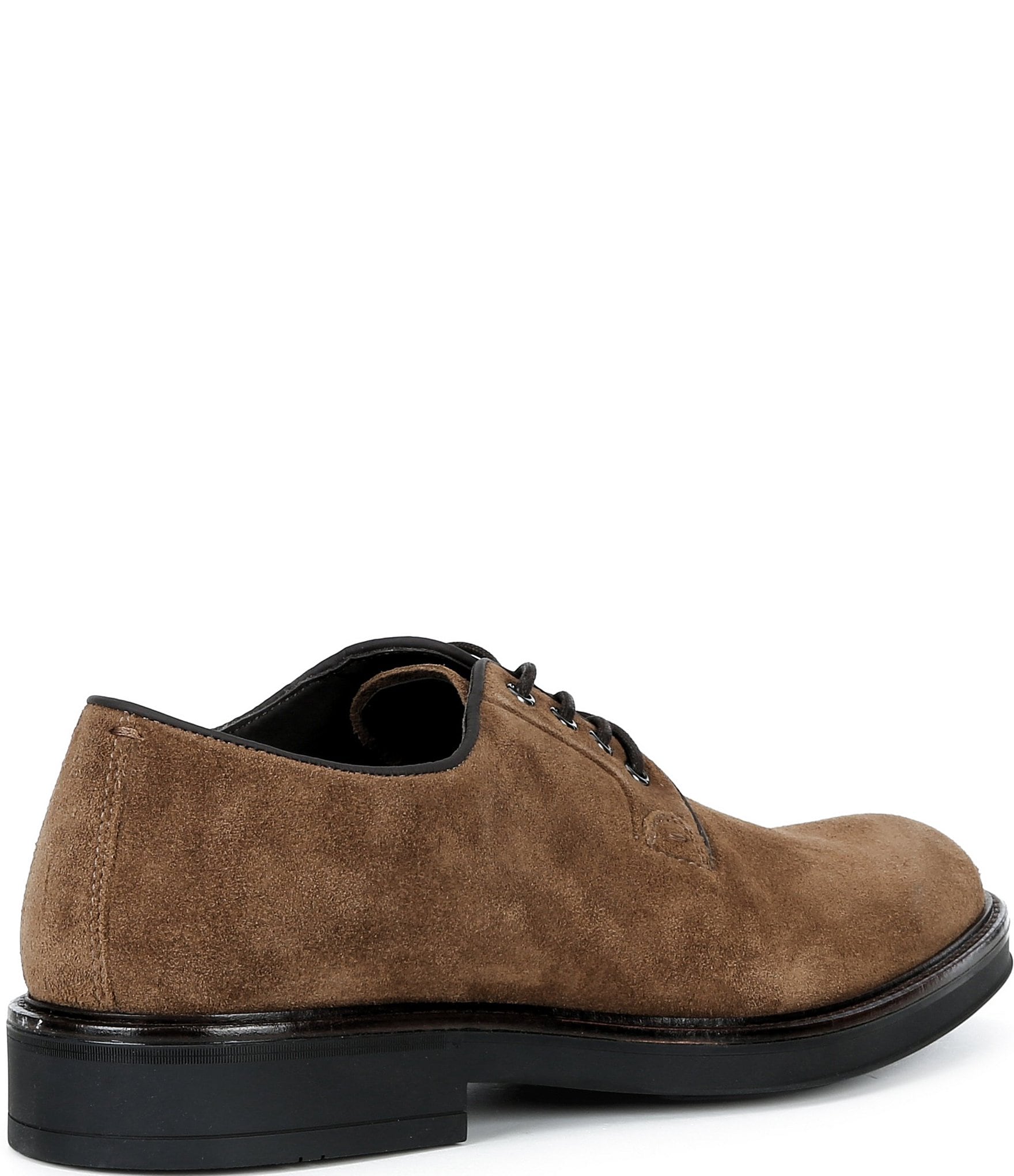 Johnston & Murphy Men's Brady Plain Toe Suede Oxfords