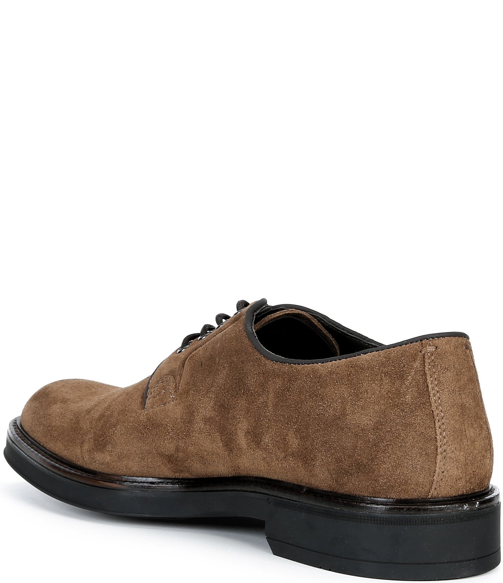 Johnston & Murphy Men's Brady Plain Toe Suede Oxfords