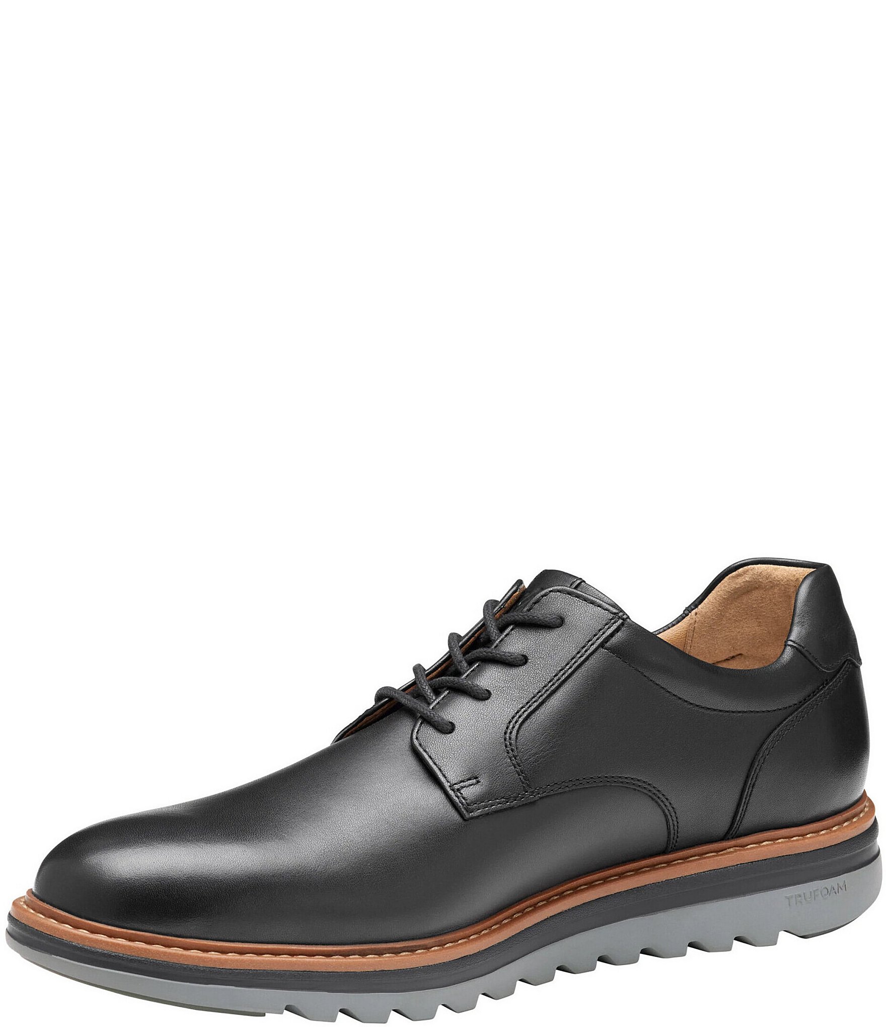 Johnston & Murphy Men's Braxton Smooth Leather Plain Toe Oxfords