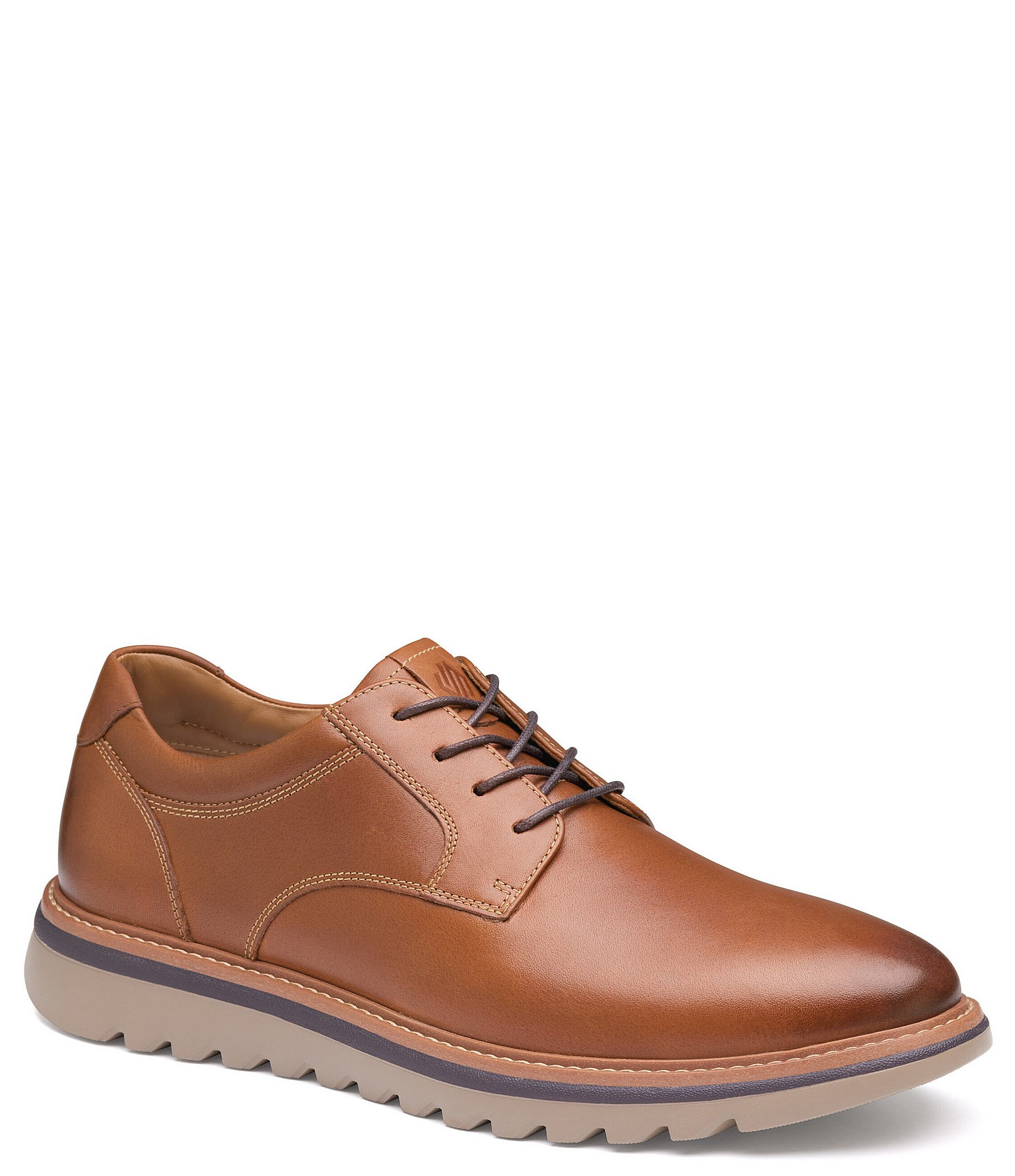 Johnston Murphy Men s Braydon Plain Toe Lace Up Oxfords