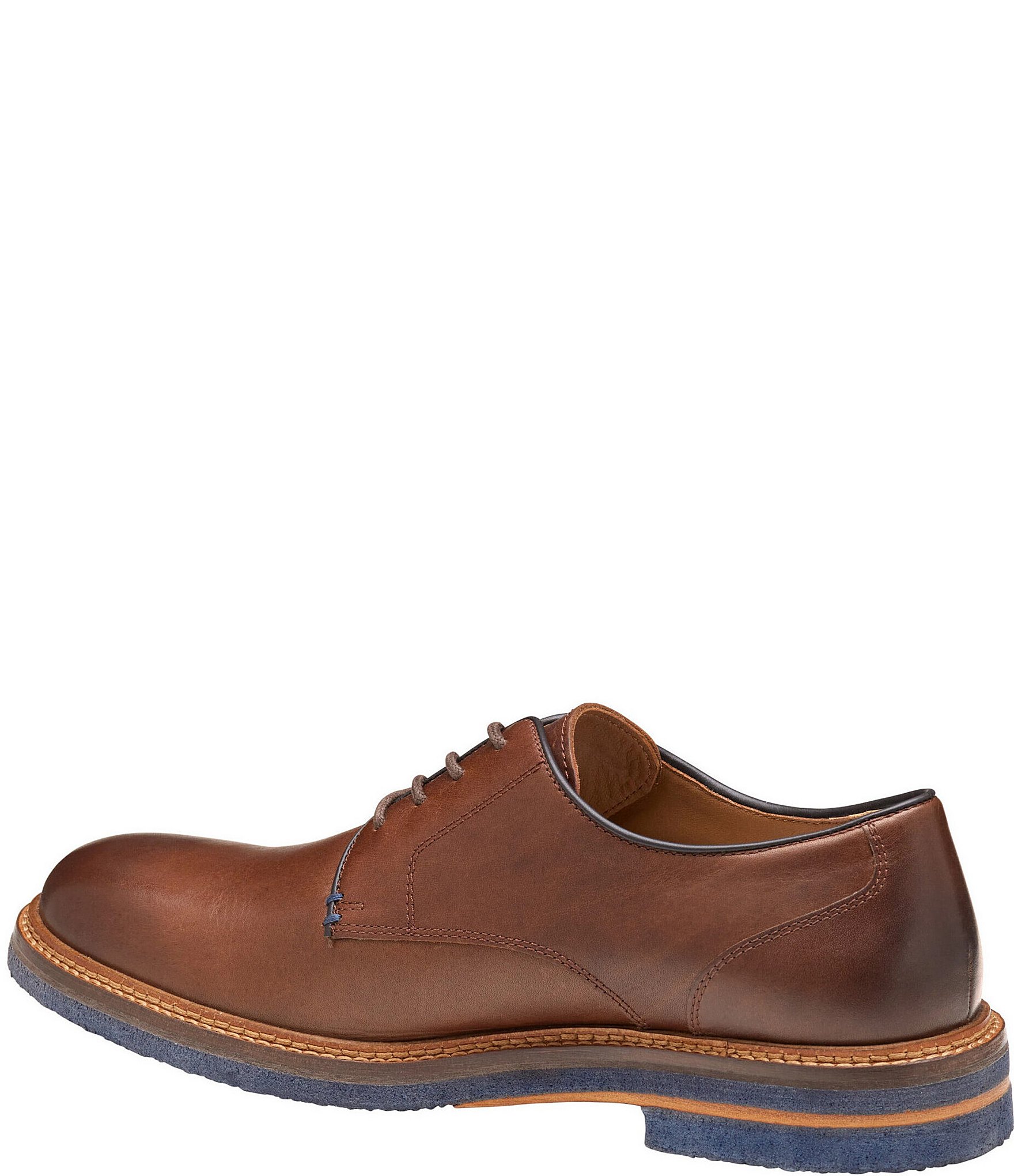 Johnston & Murphy Men's Calder Plain Toe Leather Oxfords