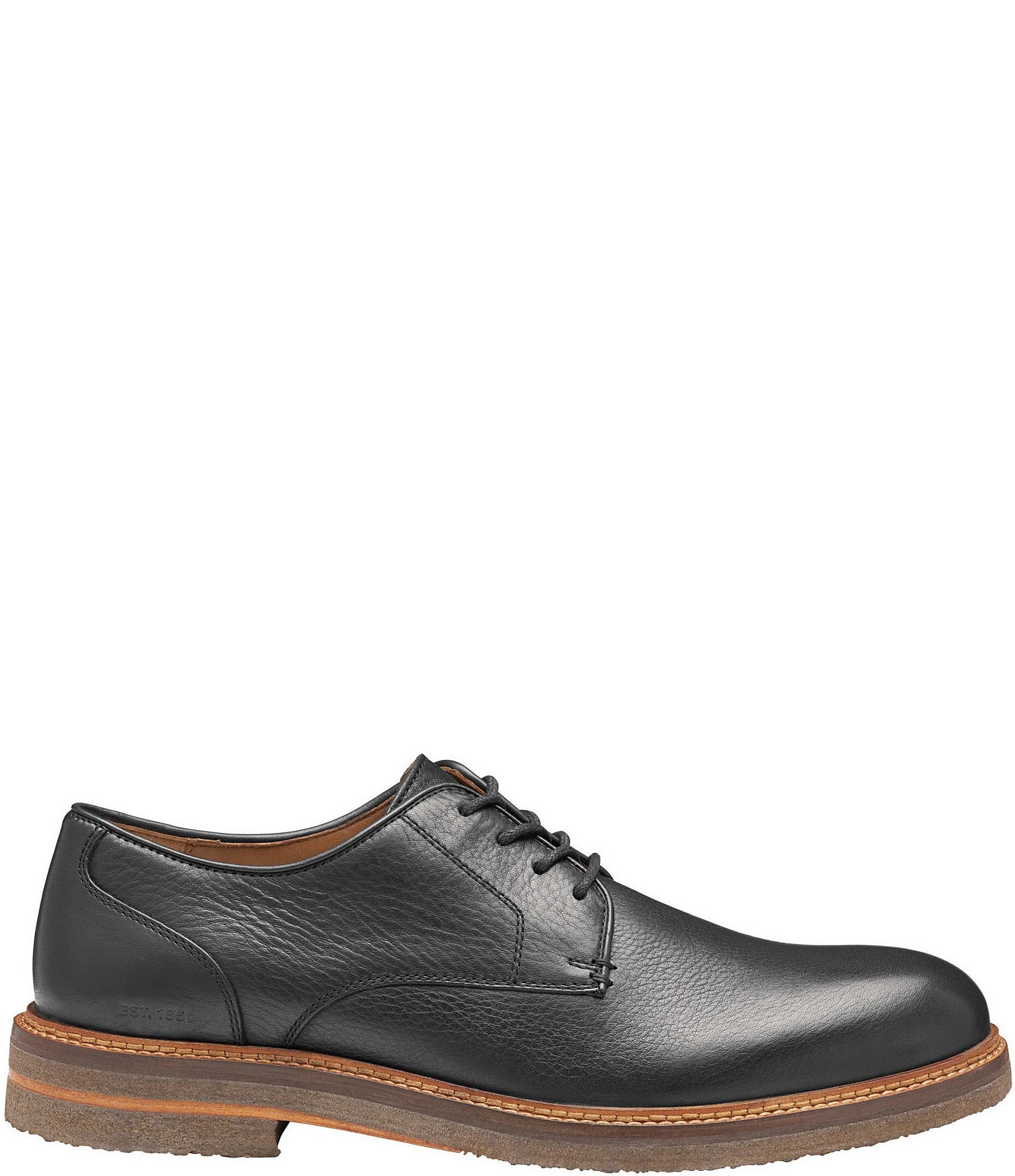 Johnston & Murphy Men's Calder Plain Toe Leather Oxfords