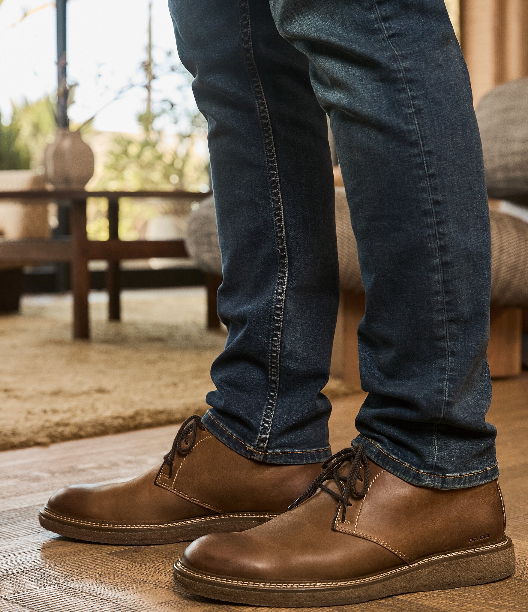 Johnston & Murphy Men's Clint Leather Chukka Boots