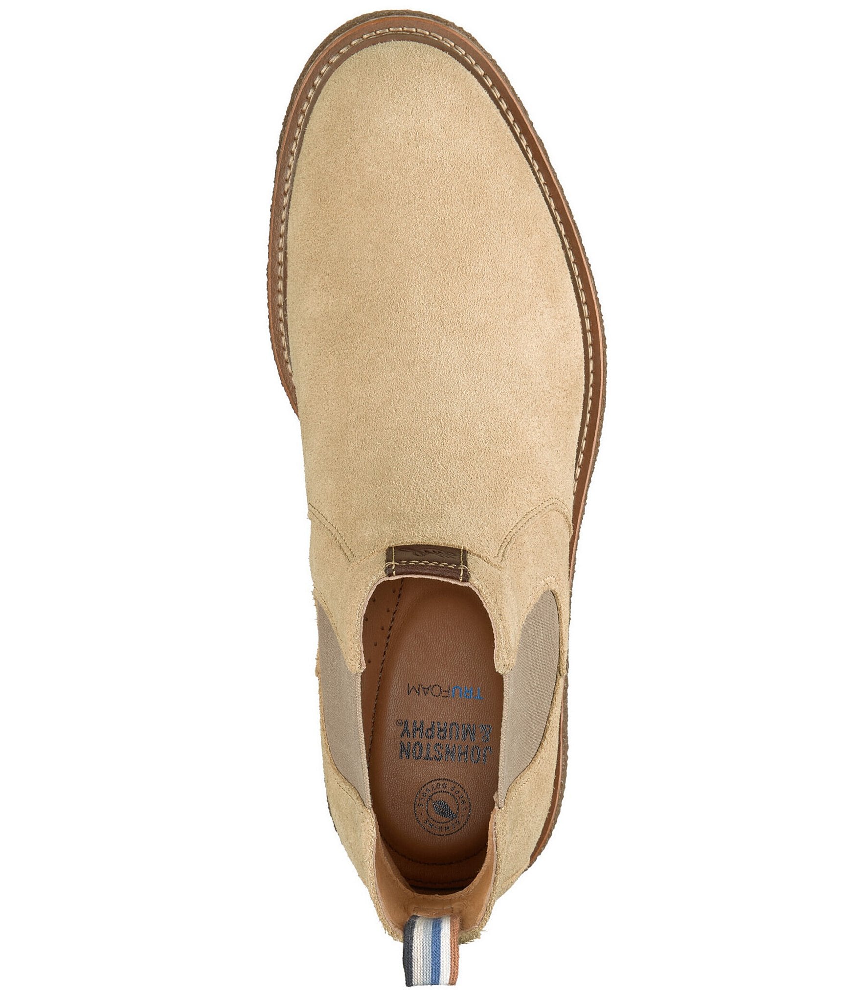 Johnston & Murphy Men's Clint Suede Slip On Chelsea Boot