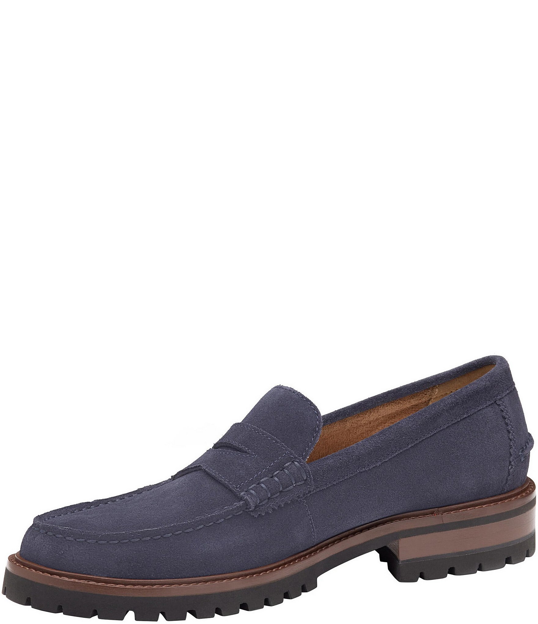 Johnston & Murphy Men's Collier Suede Penny Loafers