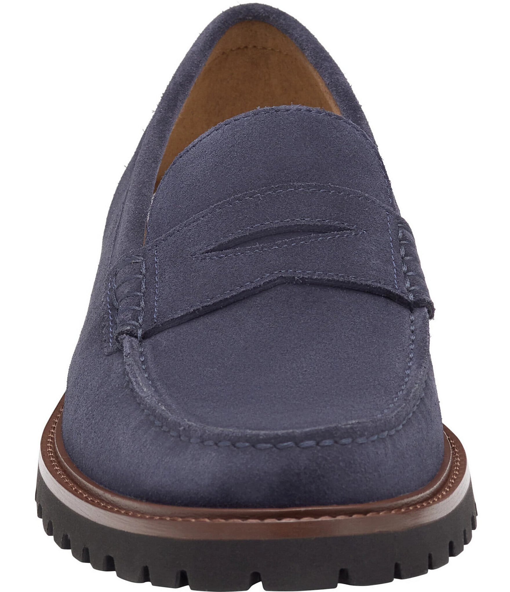 Johnston & Murphy Men's Collier Suede Penny Loafers