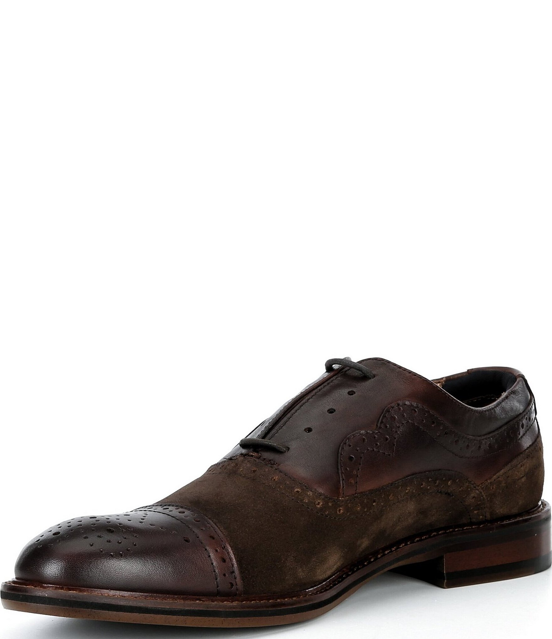 Johnston & Murphy Mens Conard 2.0 Hand-finished Cap Toe Oxfords