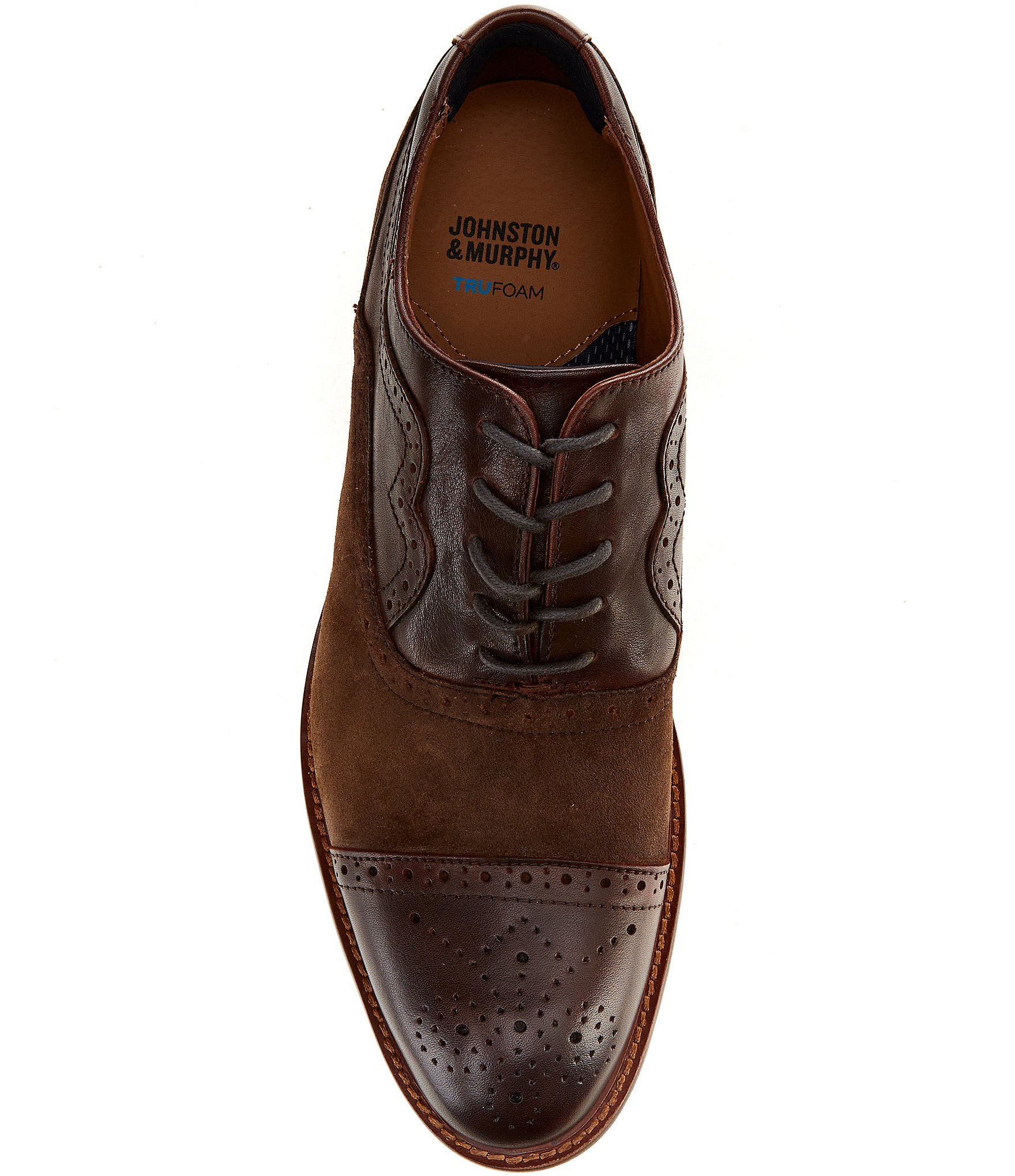 Johnston & Murphy Mens Conard 2.0 Hand-finished Cap Toe Oxfords
