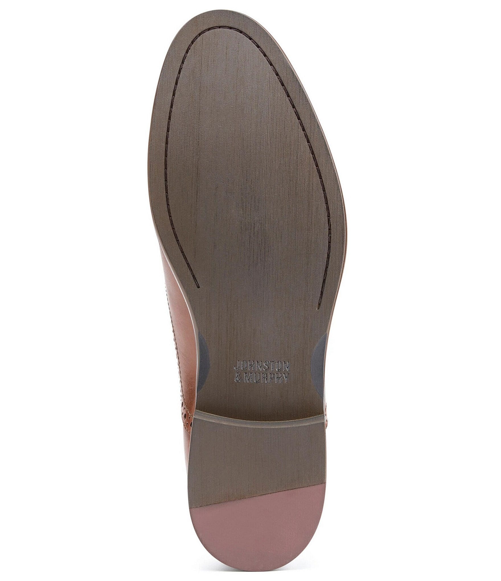 Johnston & Murphy Conard 2.0 Leather Plain Toe Brogue Detail Oxfords