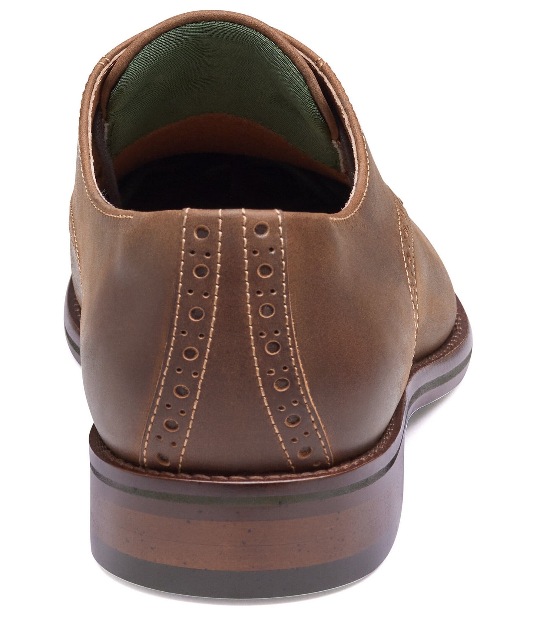 Johnston & Murphy Men's Conard 2.0 Plain Toe Oiled Leather Oxfords