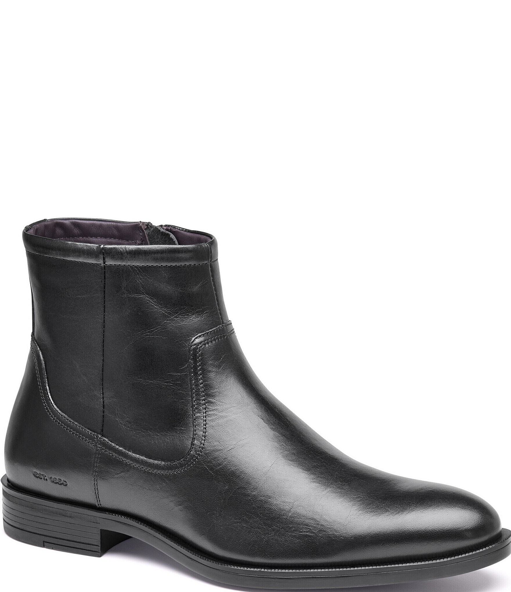 Johnston & Murphy Men's Conlin Leather Side Zip Boots