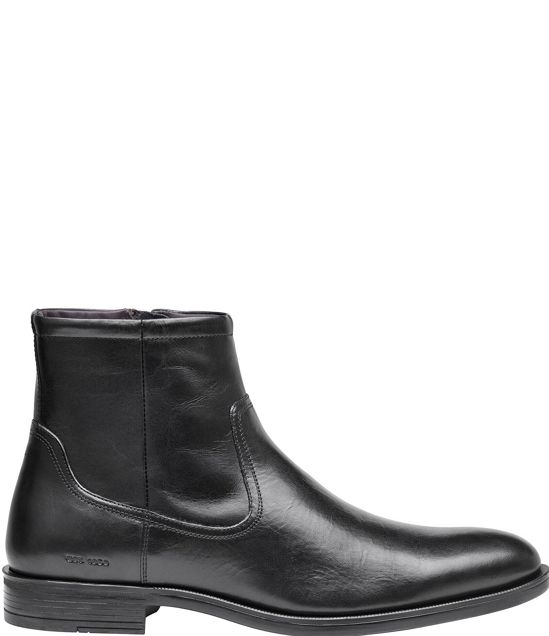 Johnston & Murphy Men's Conlin Leather Side Zip Boots