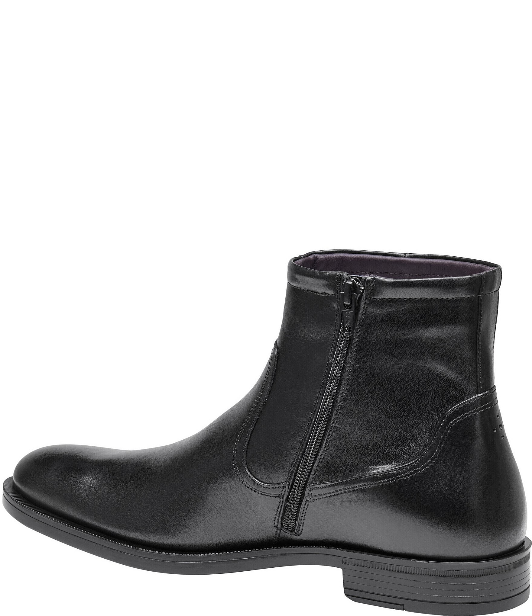 Johnston & Murphy Men's Conlin Leather Side Zip Boots