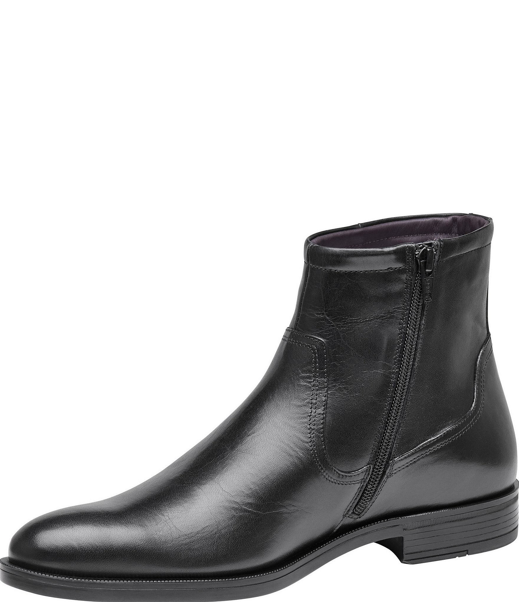 Johnston & Murphy Men's Conlin Leather Side Zip Boots
