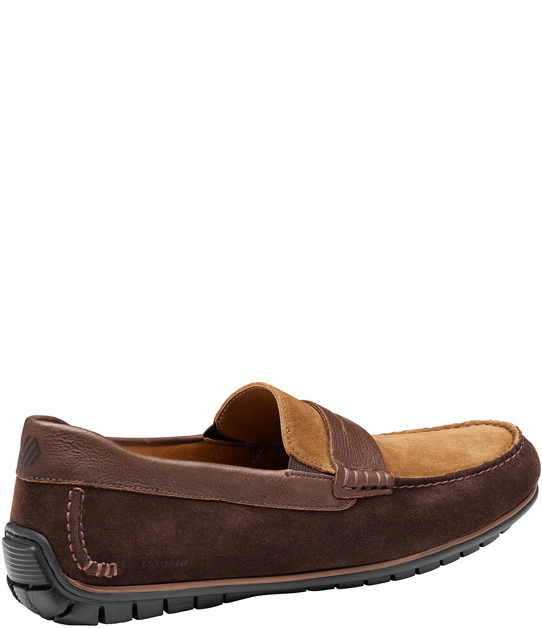 Johnston & Murphy Mens Cort 2.0 Suede Penny Loafers