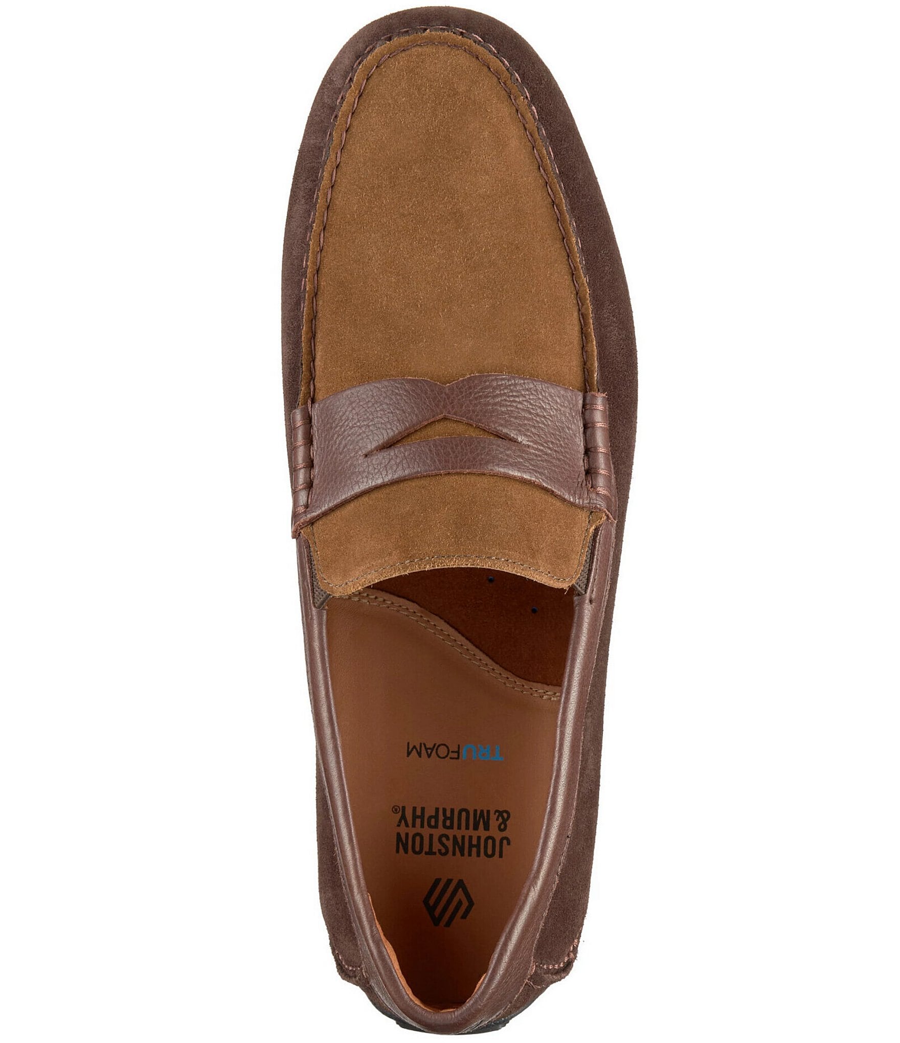 Johnston & Murphy Mens Cort 2.0 Suede Penny Loafers