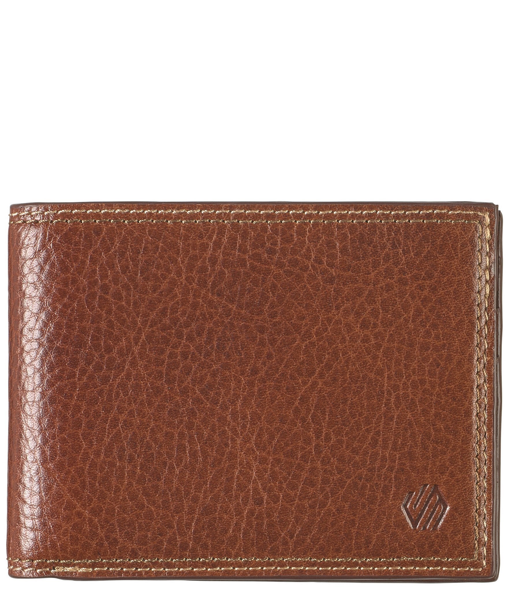 Johnston & Murphy Men's Double Contrast Stitch Billfold Wallet