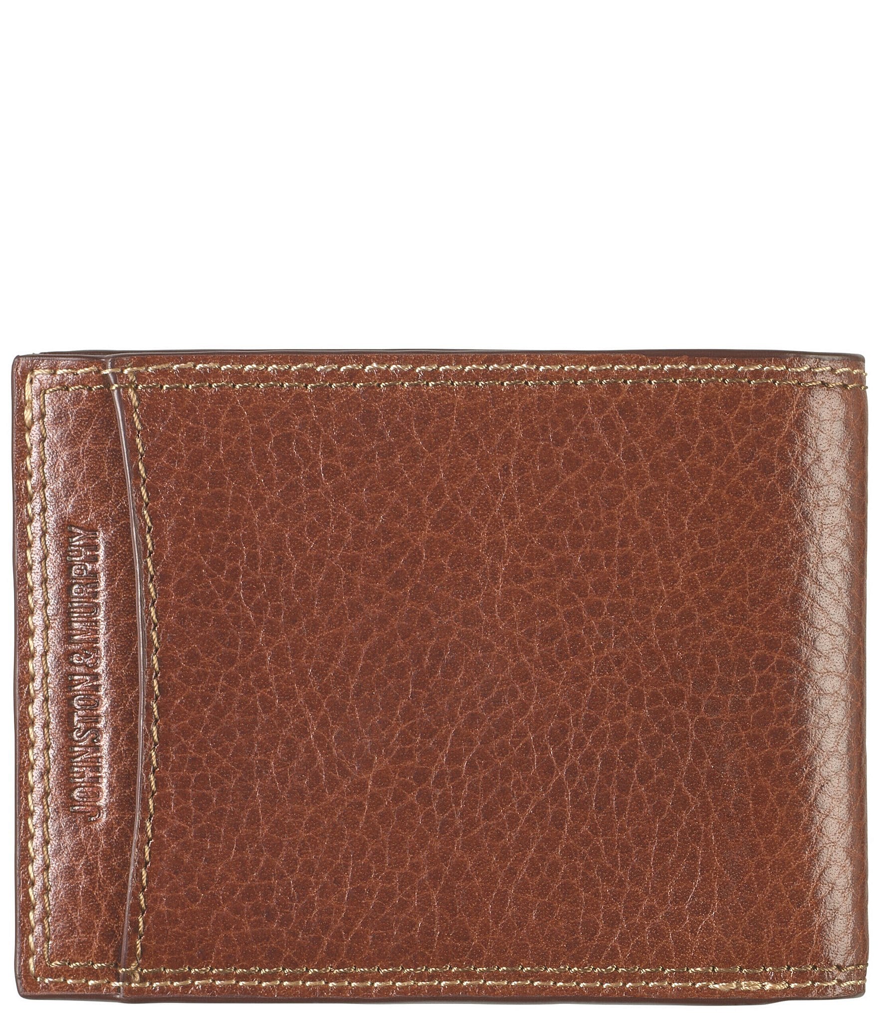 Johnston & Murphy Men's Double Contrast Stitch Billfold Wallet