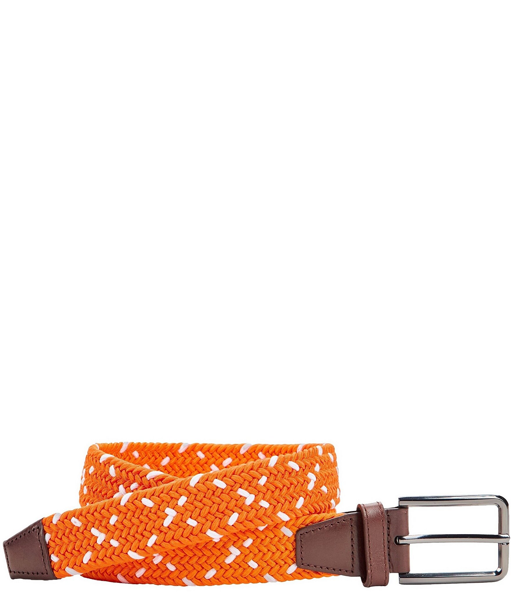 Johnston & Murphy Men's Game Day Woven Stretch Knit Belt