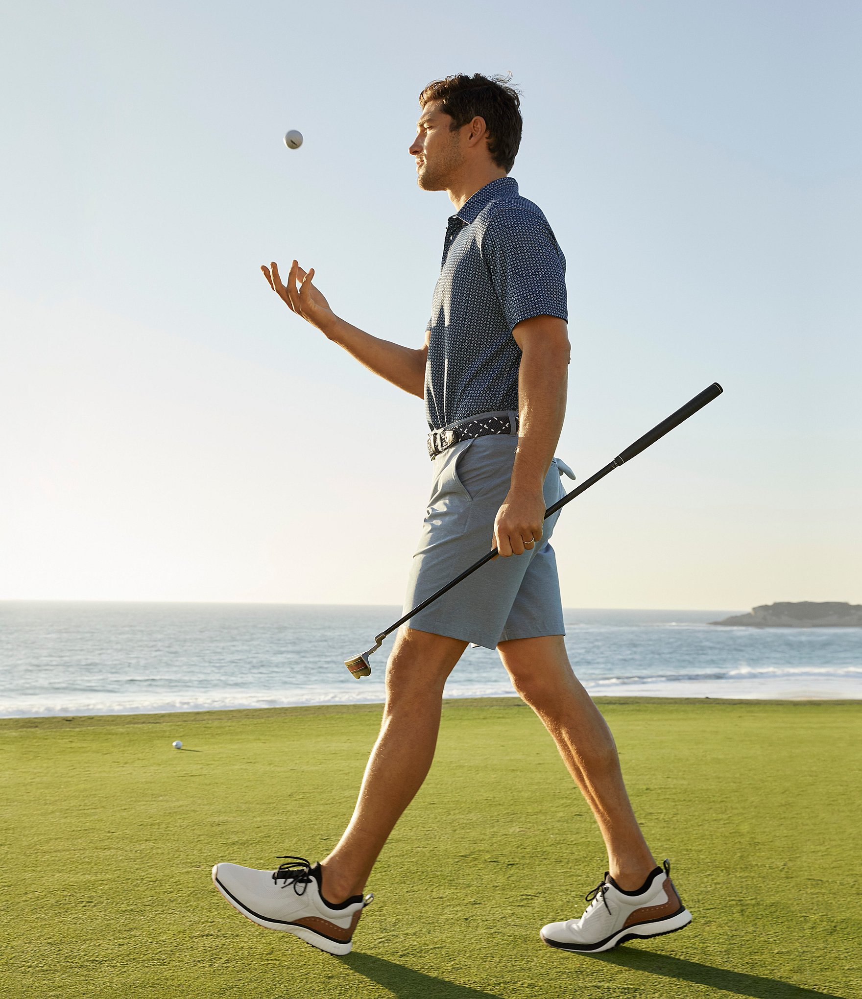 Johnston & Murphy Men's H1-Luxe Hybrid XC4 Waterproof Perforated Leather Golf Sneakers