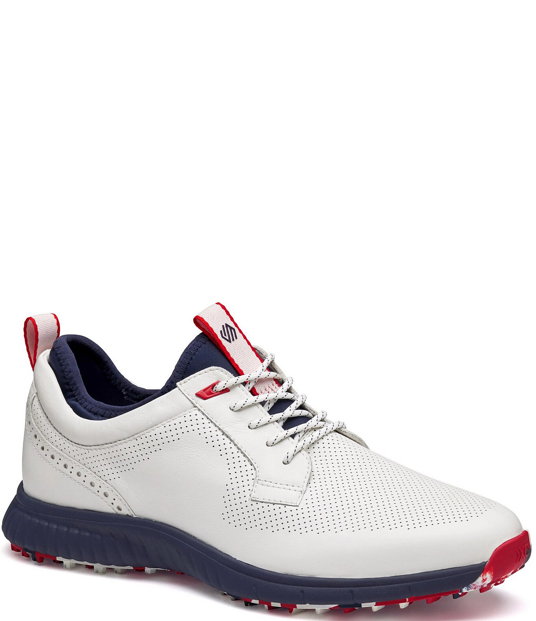 Johnston & Murphy Black golf shoes with Red and White Details Johnston & Murphy Men main image 2