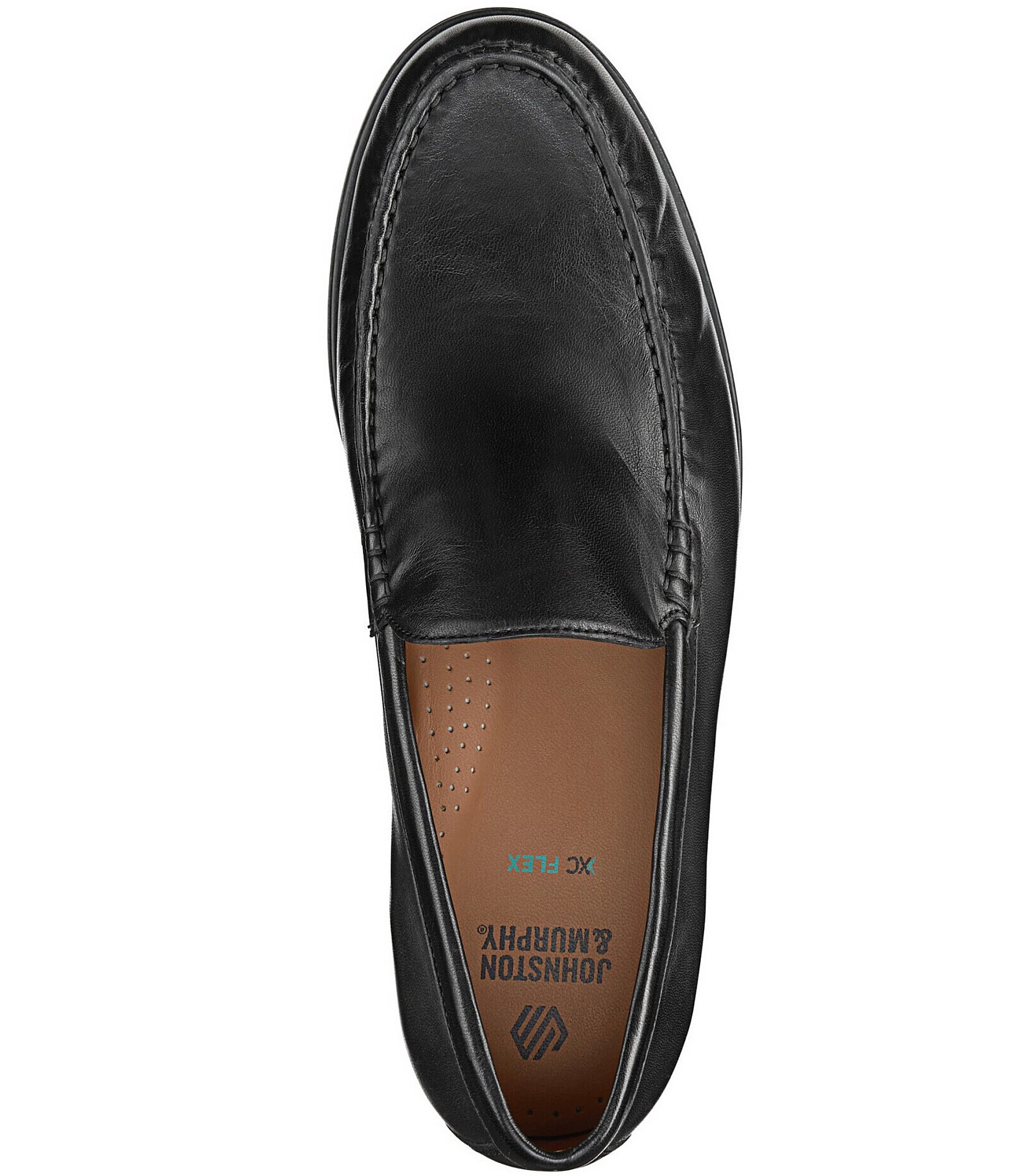Johnston & Murphy Men's Harrison Leather Slip On Venetian Loafers