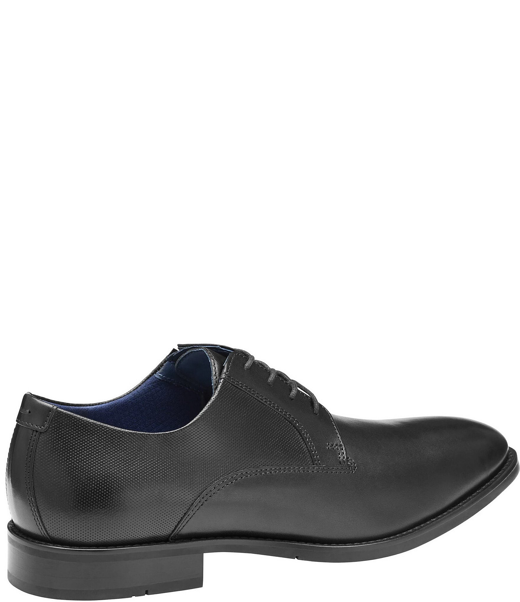 Johnston & Murphy Men's Landry Embossed Leather Plain Toe Lace Up Oxfords