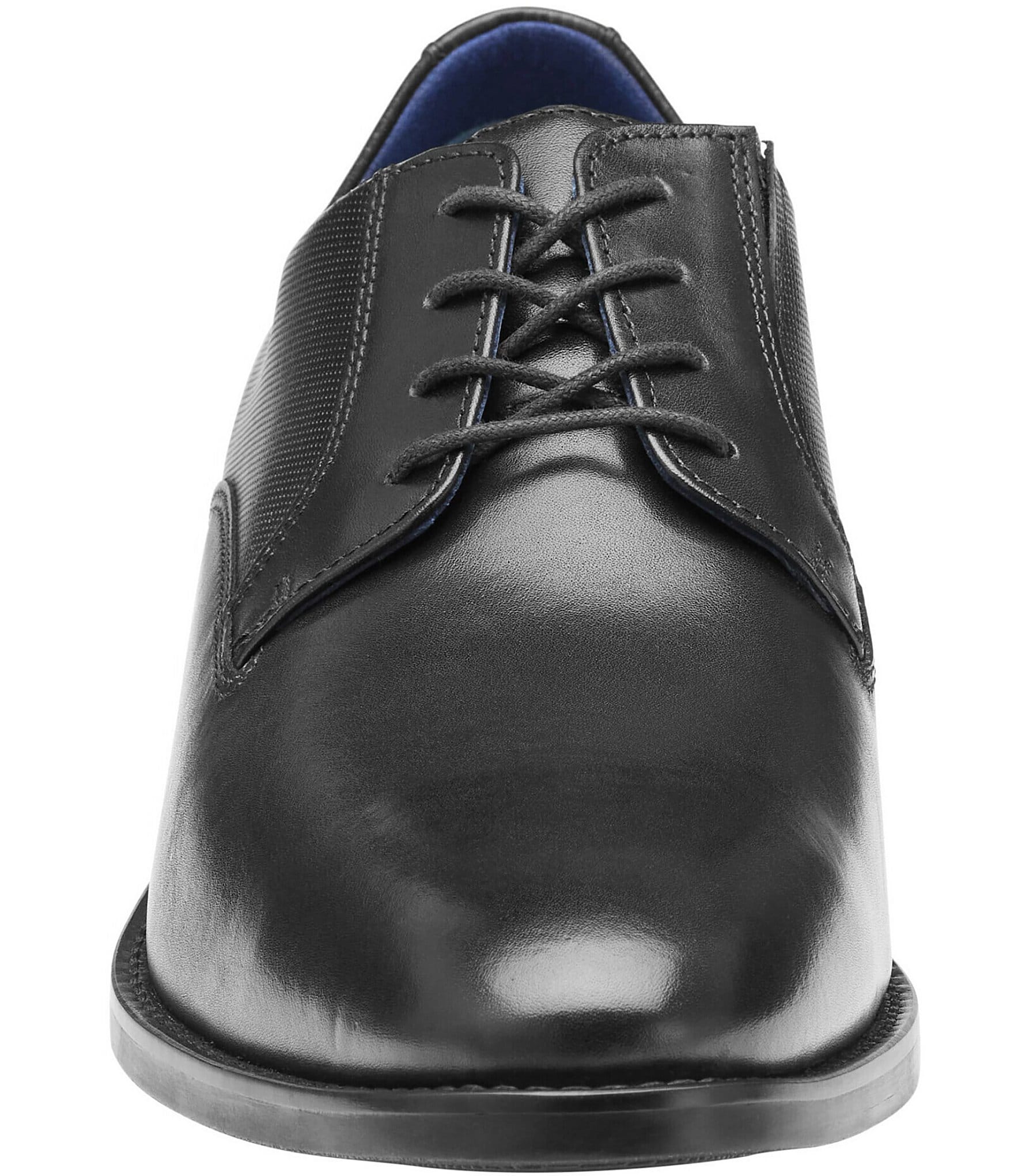 Johnston & Murphy Men's Landry Embossed Leather Plain Toe Lace Up Oxfords