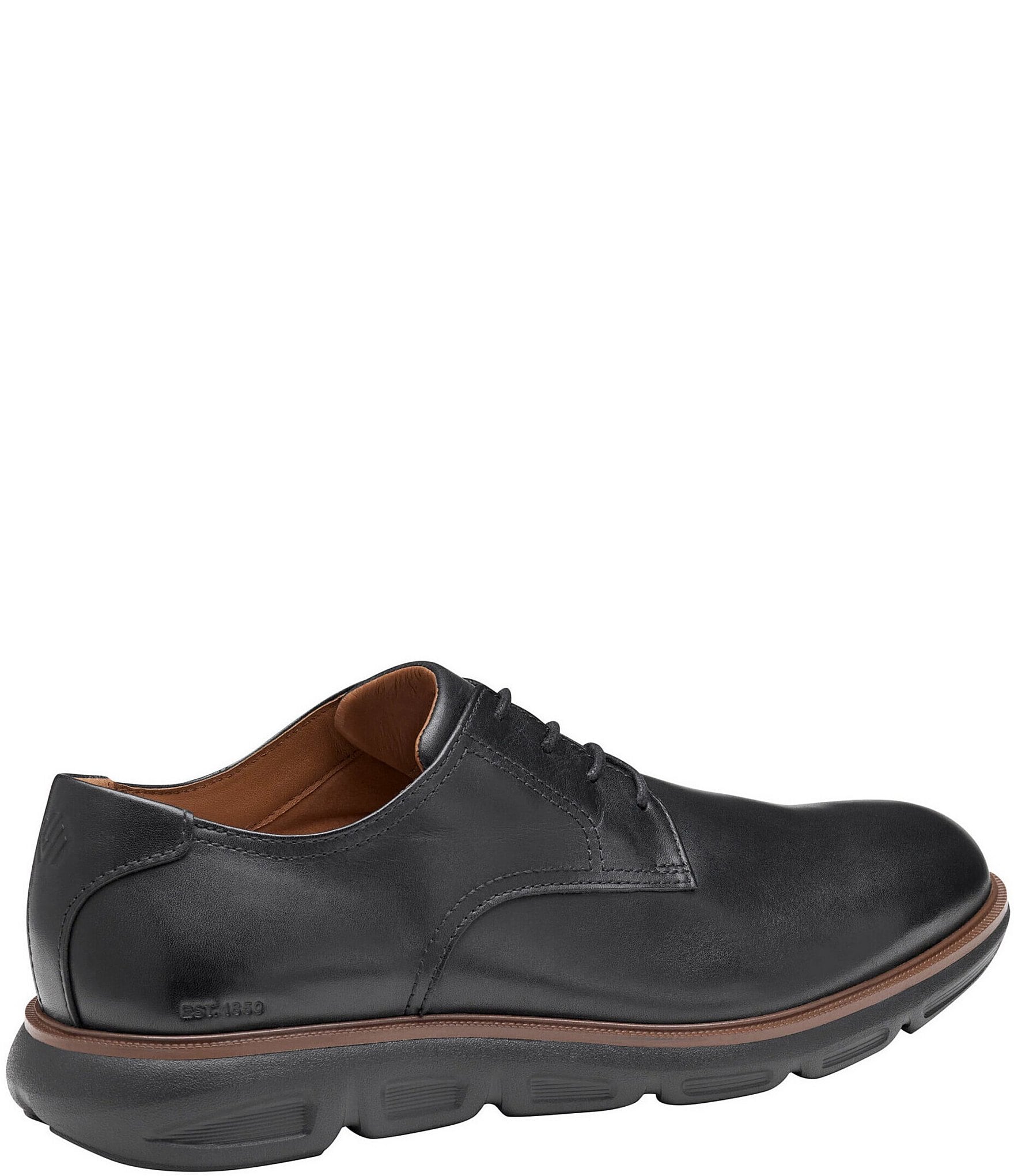 Johnston & Murphy Men's Larkin Leather Plain Toe Oxfords